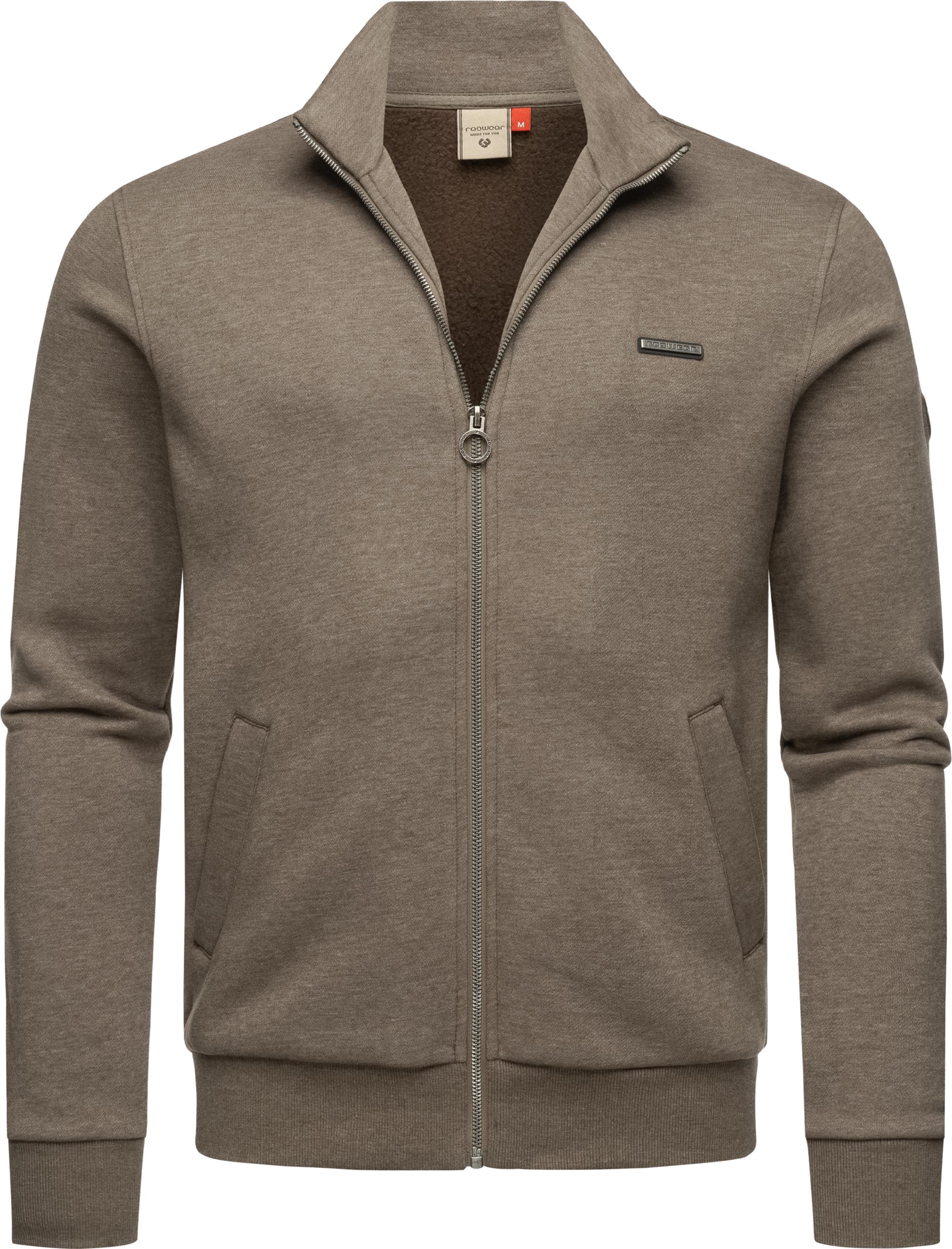 Zip Sweatjacke "Trayne" Mocca