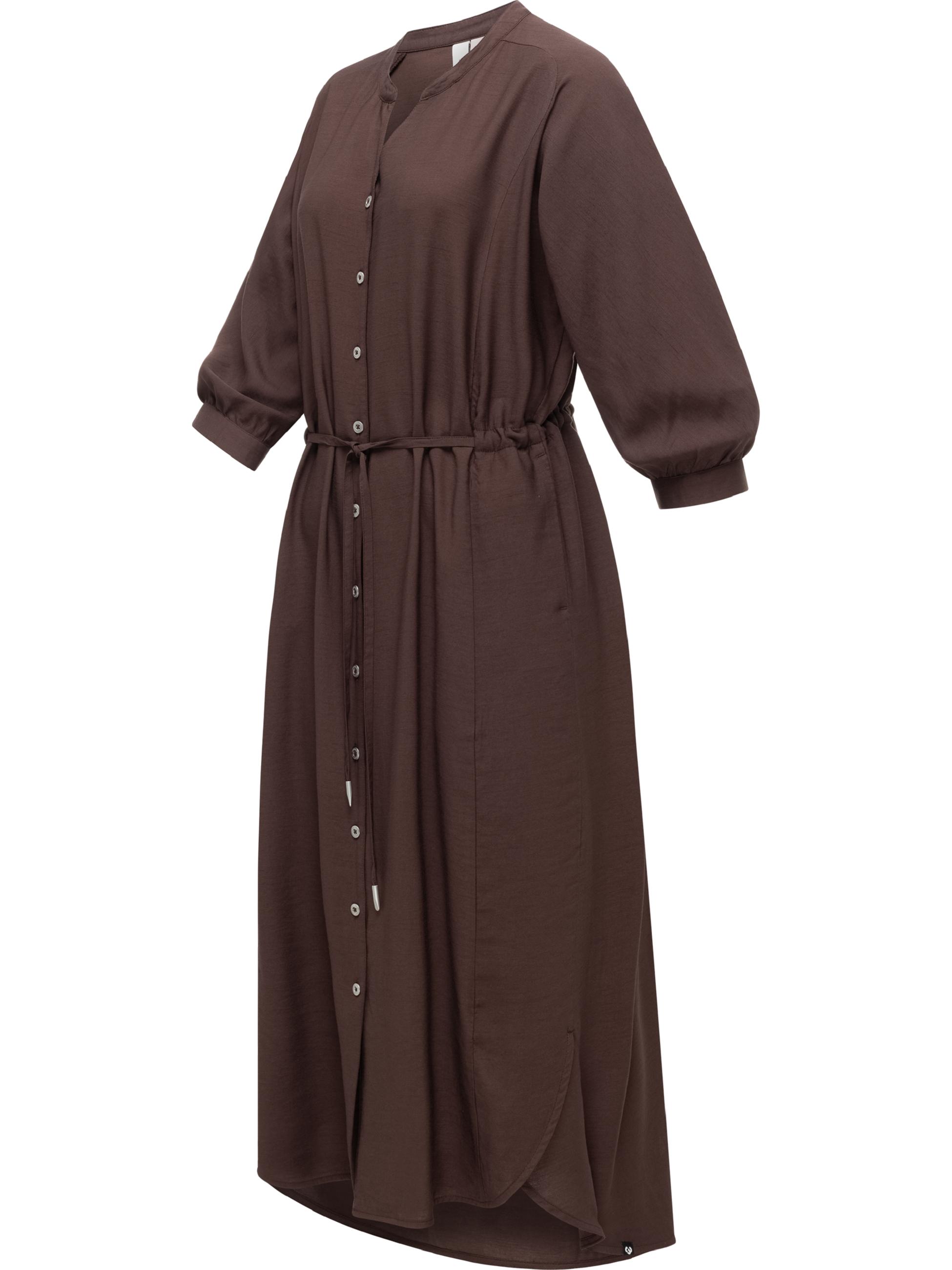 Midikleid "Trea Dress" Dark Choco