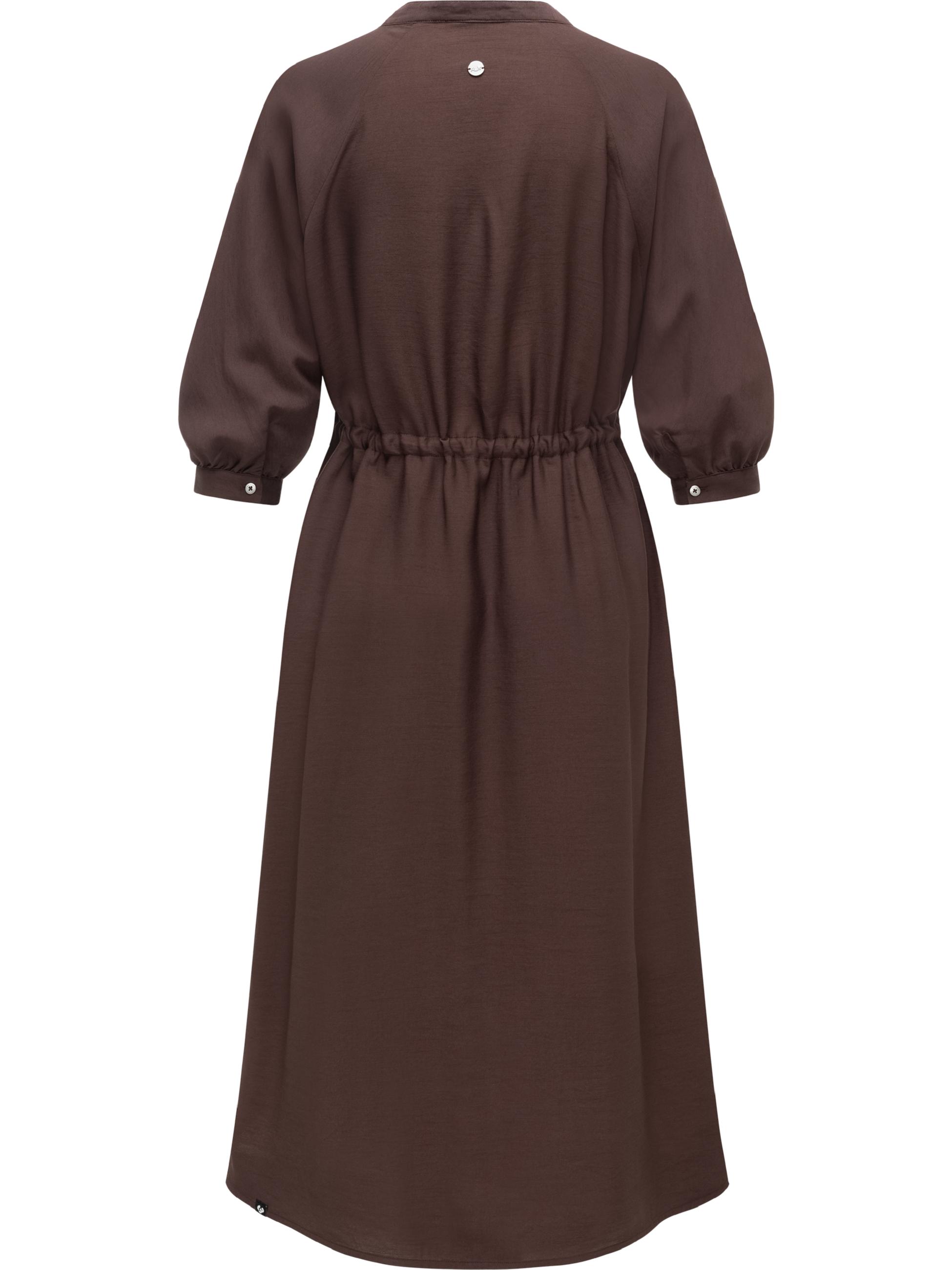 Midikleid "Trea Dress" Dark Choco