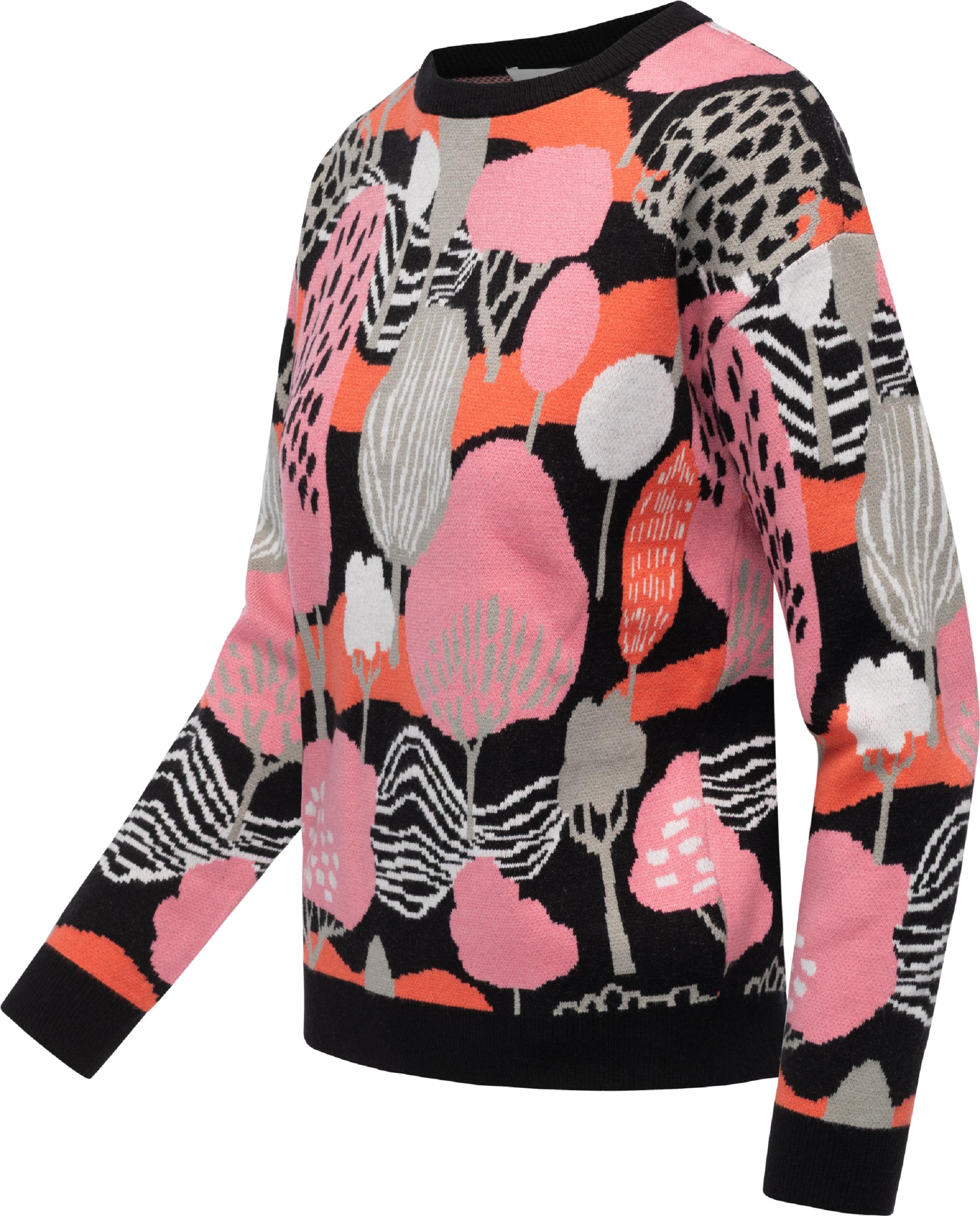 Pullover in modischem Print "Treenara" Black