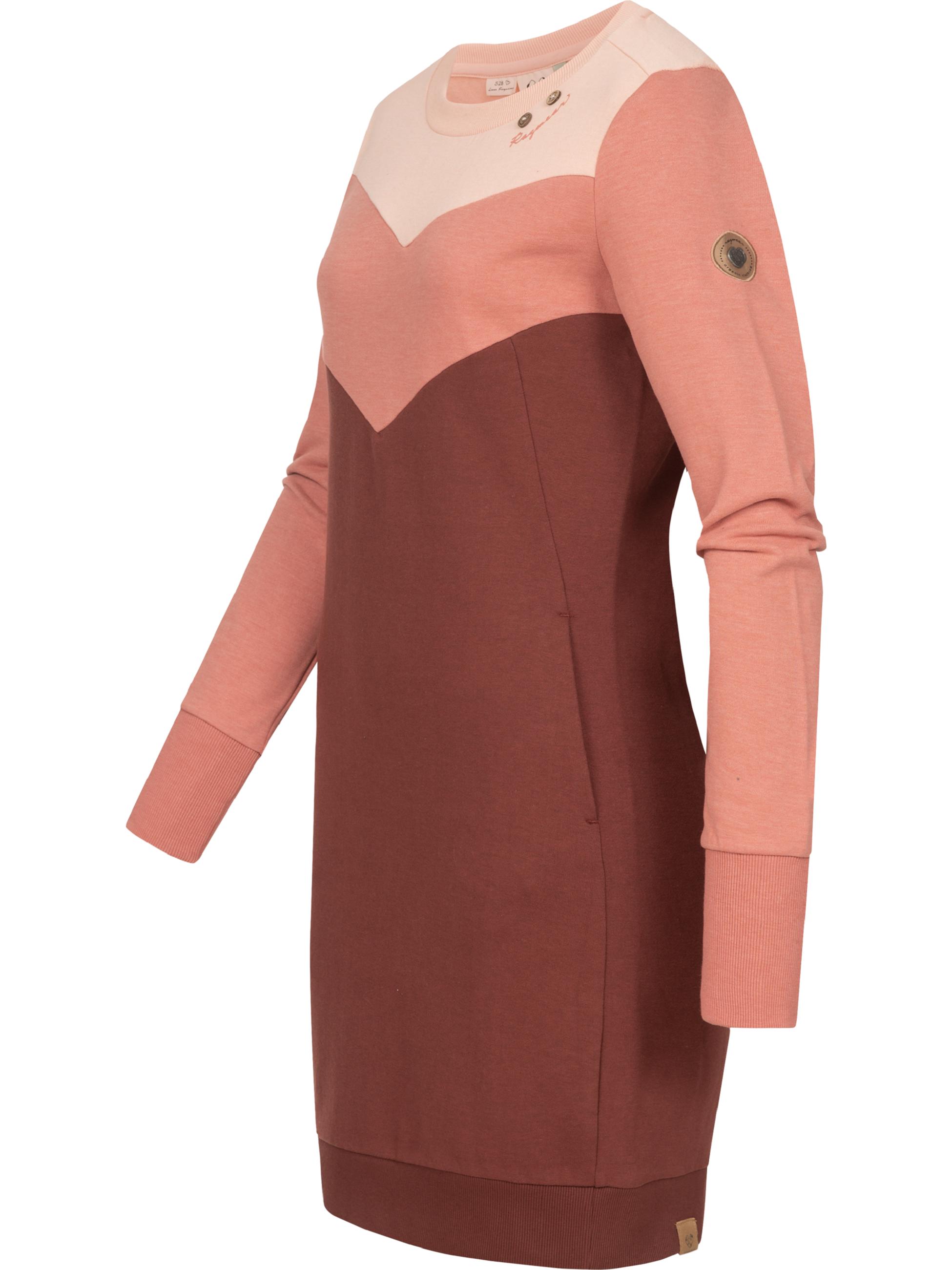 Langarm Sweatkleid "Trega Dress Organic" Salmon