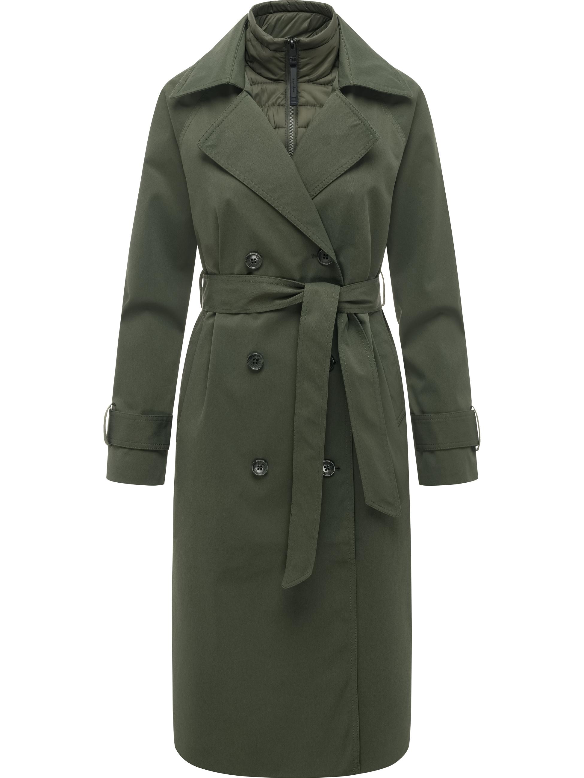 Trenchcoat mit herausnehmbarem Inlay "Trenchie Y" Dark Olive
