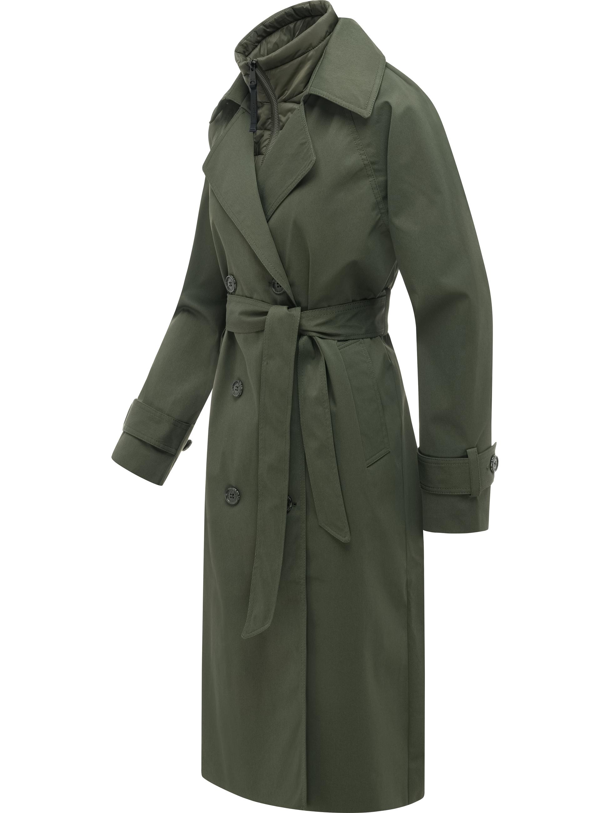 Trenchcoat mit herausnehmbarem Inlay "Trenchie Y" Dark Olive