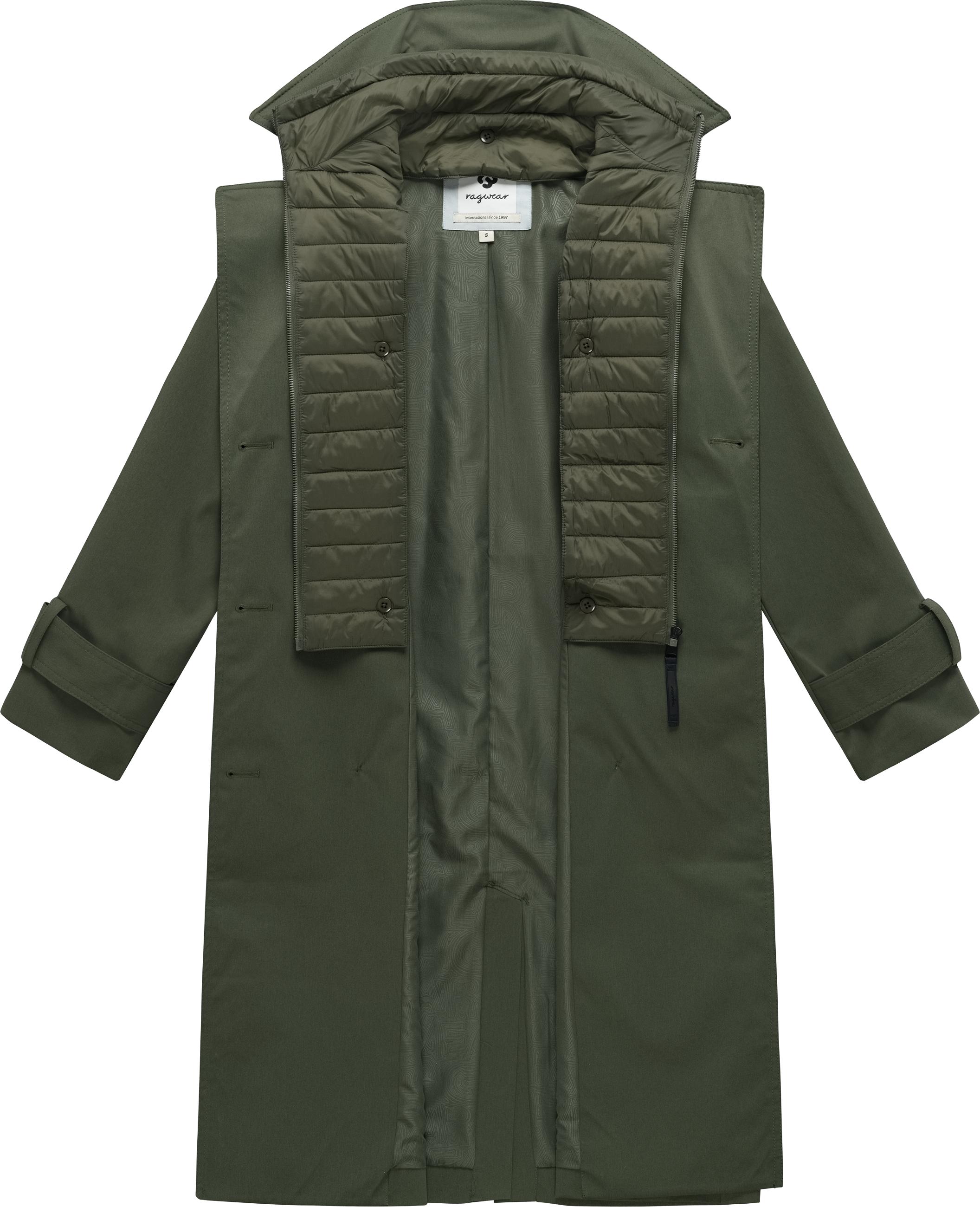 Trenchcoat mit herausnehmbarem Inlay "Trenchie Y" Dark Olive