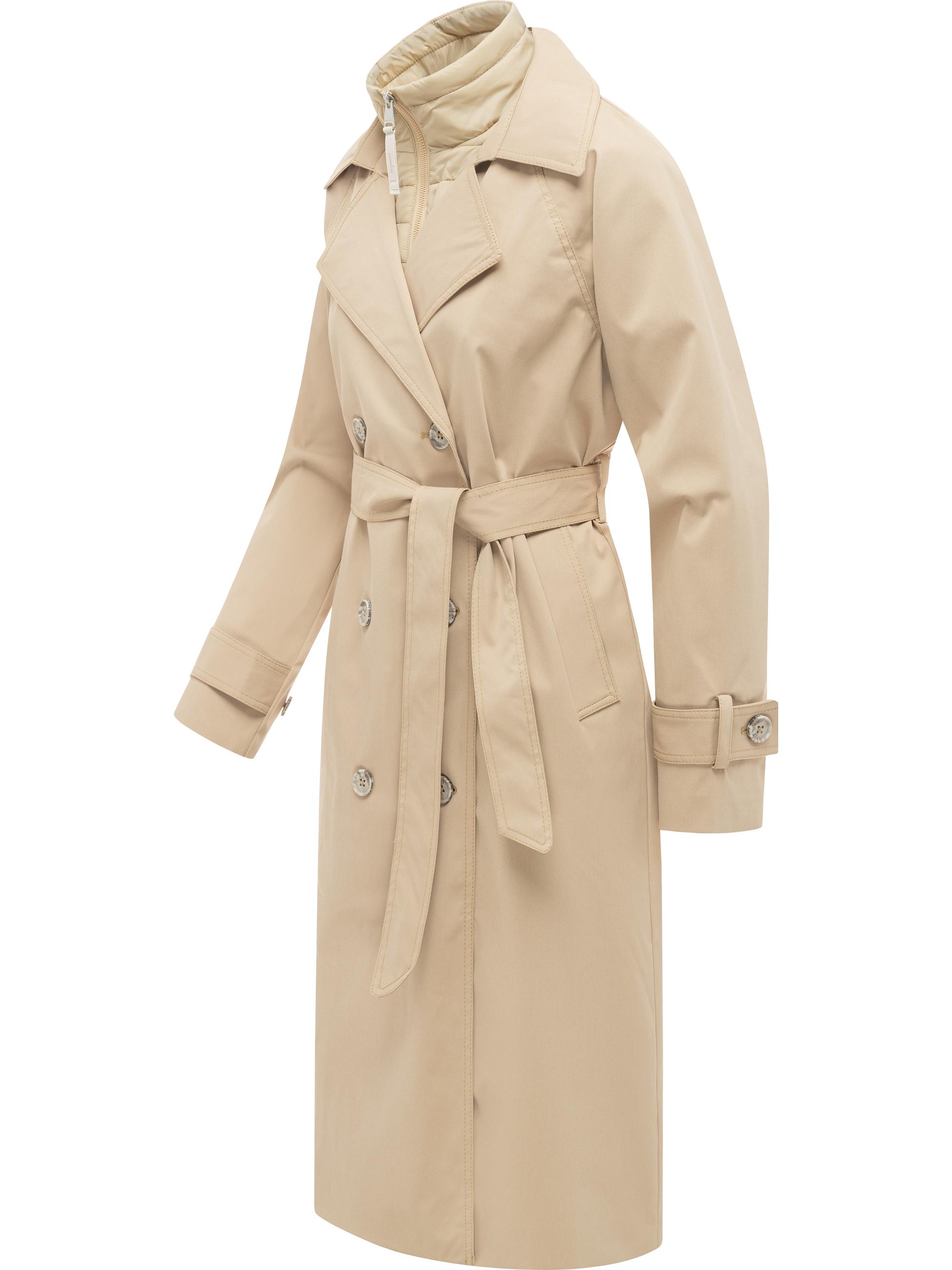 Trenchcoat mit herausnehmbarem Inlay "Trenchie Y" Sand