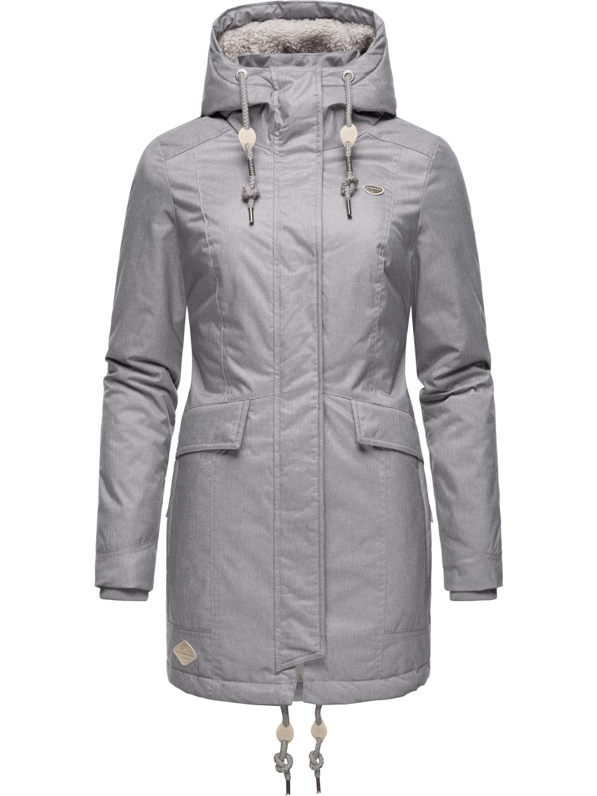 Winterparka mit Kapuze "Tunned" Ash Grey22