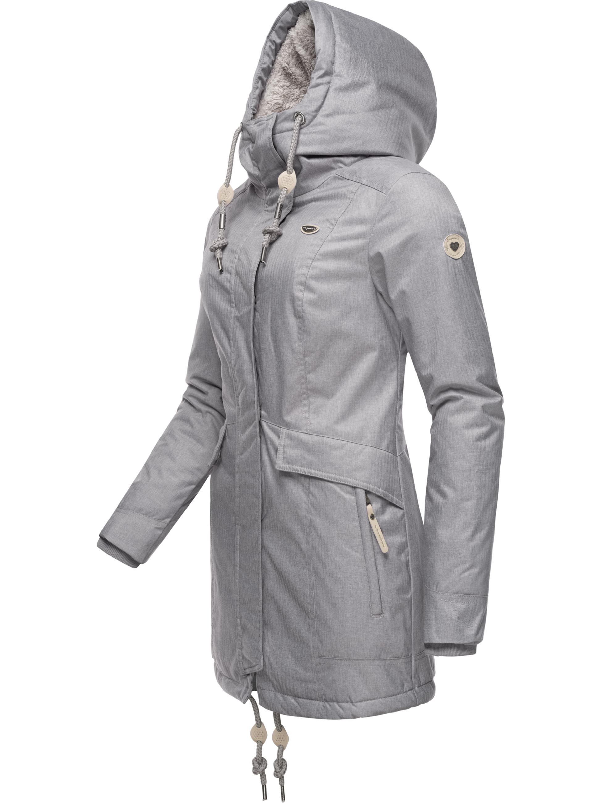 Winterparka mit Kapuze "Tunned" Ash Grey22