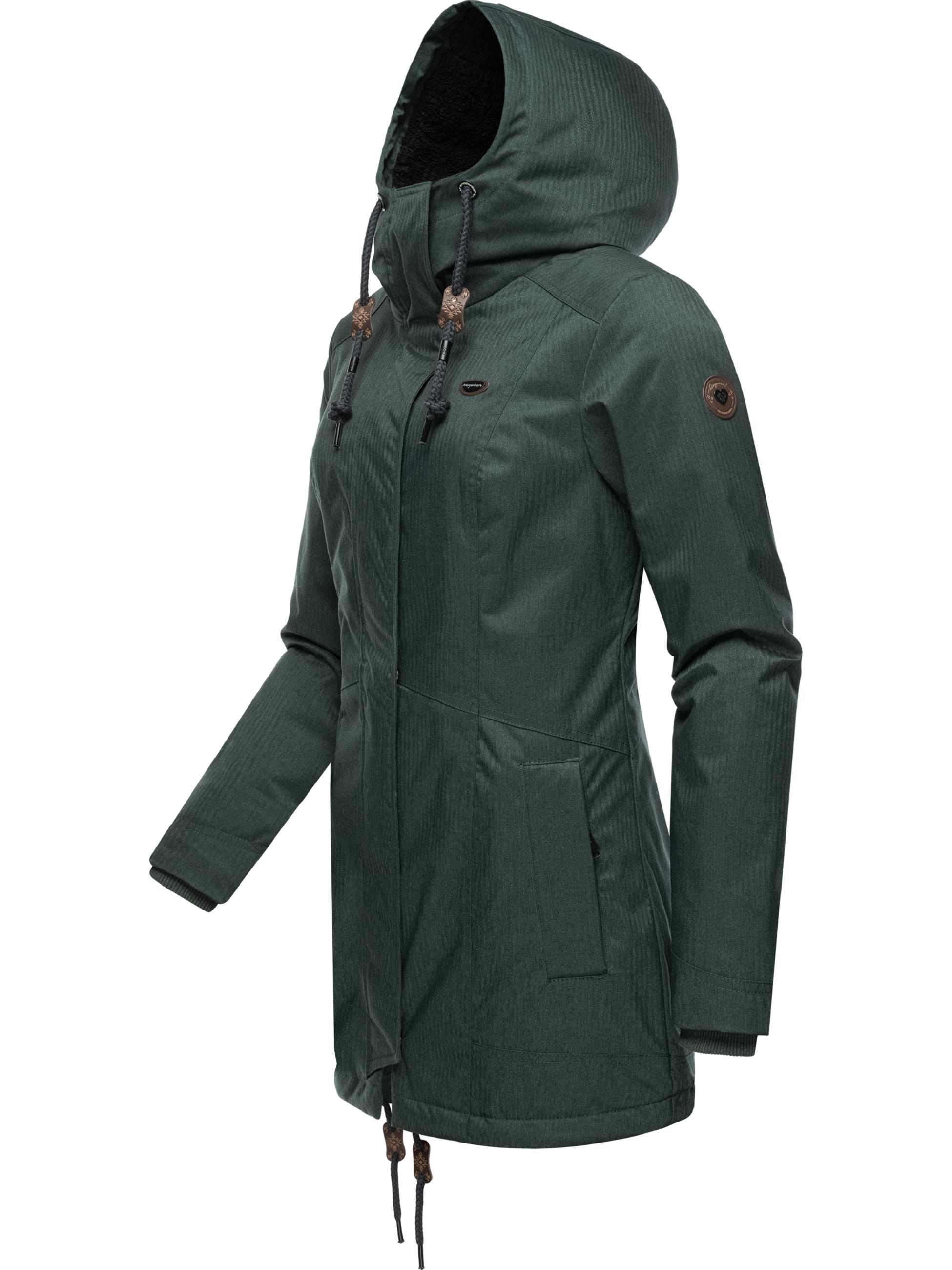 Winterparka mit Kapuze "Tunned" Dark Green23