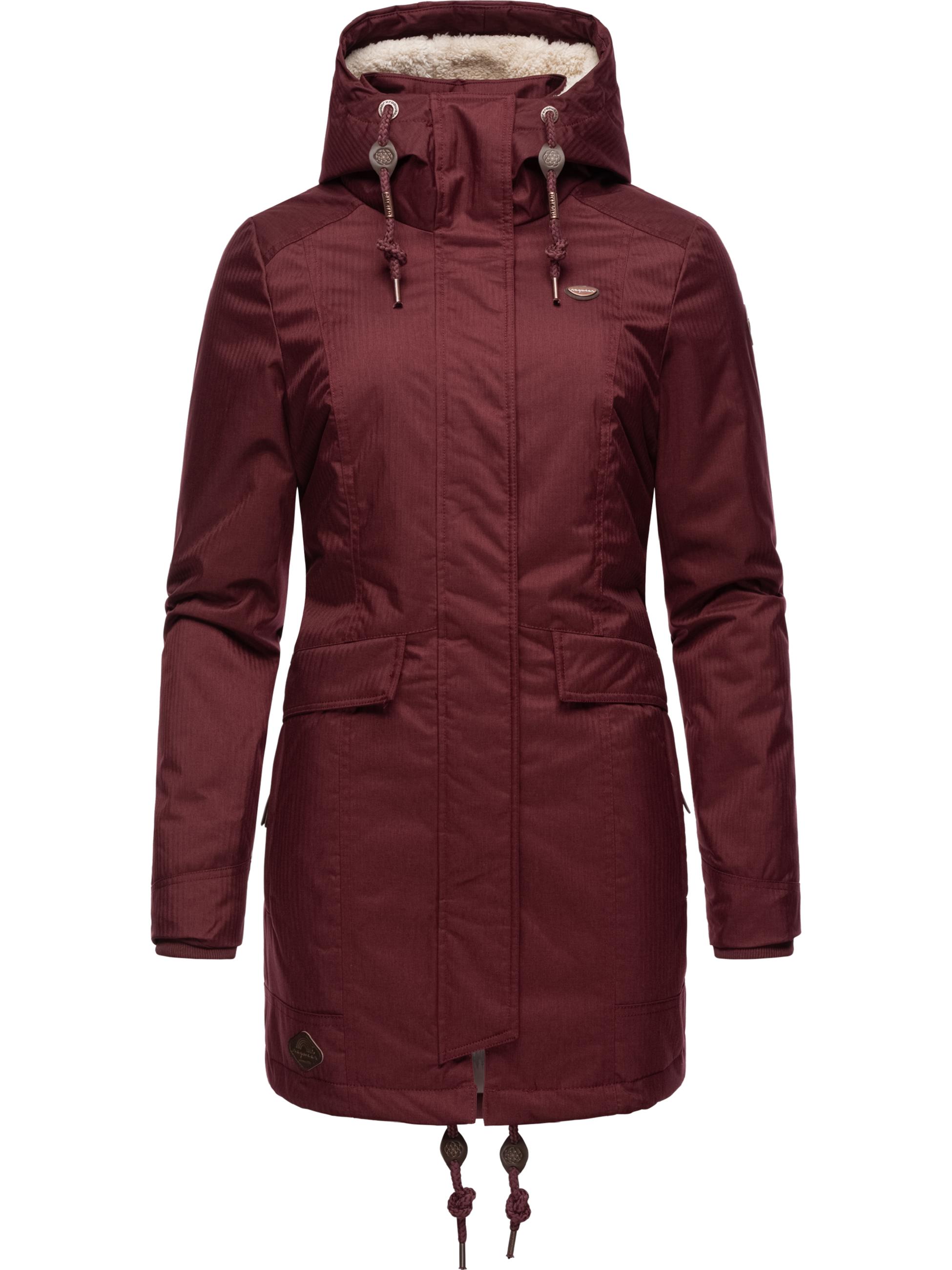 Winterparka mit Kapuze "Tunned" Wine Red22