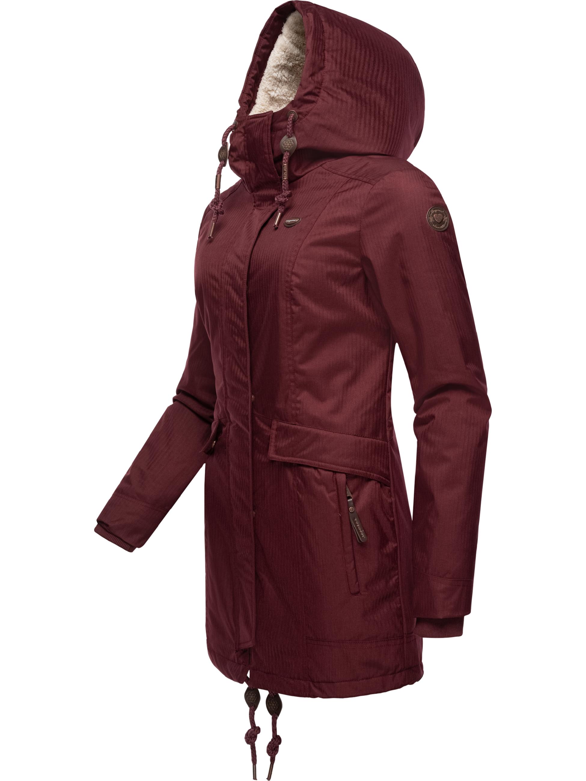 Winterparka mit Kapuze "Tunned" Wine Red22