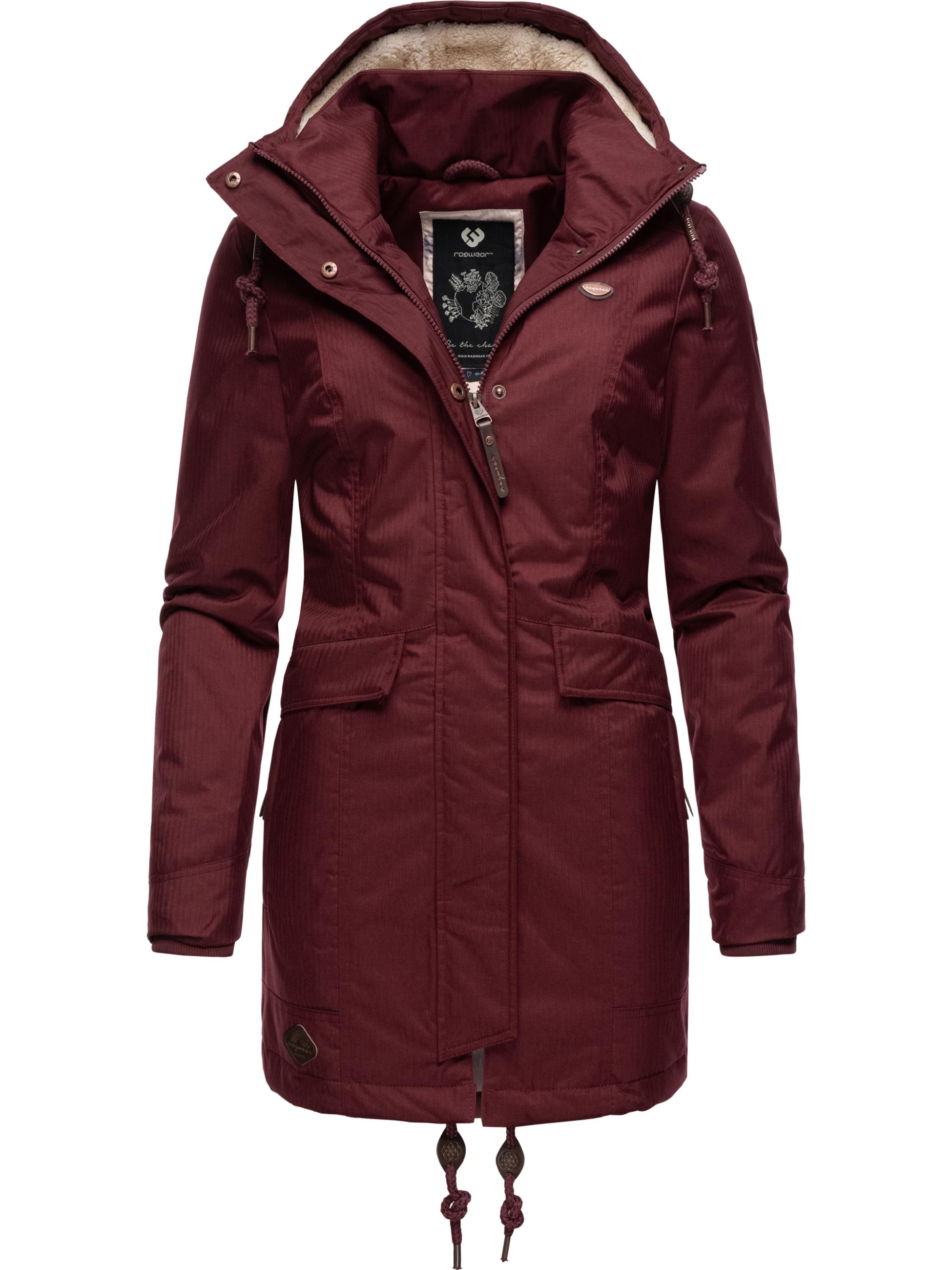 Winterparka mit Kapuze "Tunned" Wine Red22