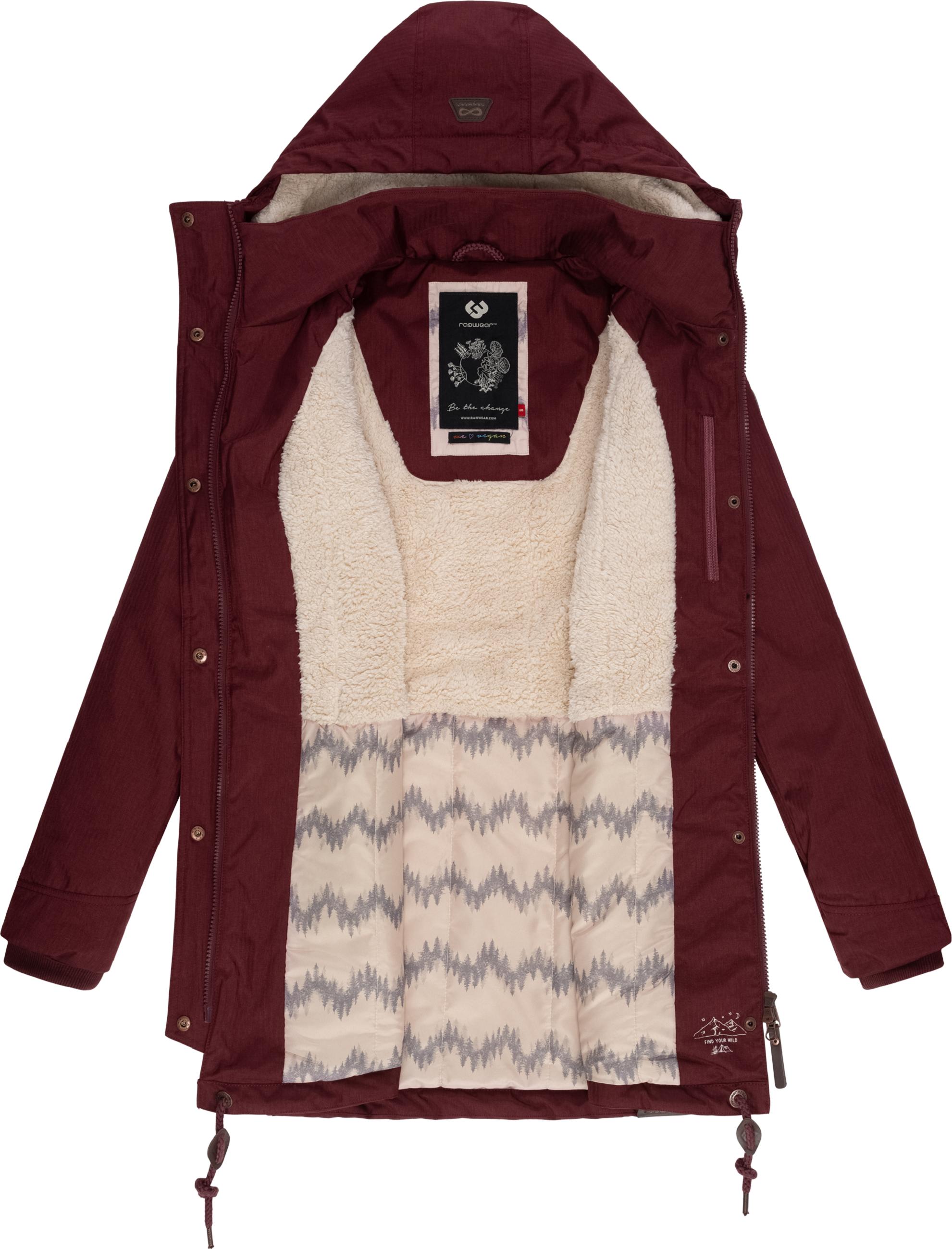 Winterparka mit Kapuze "Tunned" Wine Red22