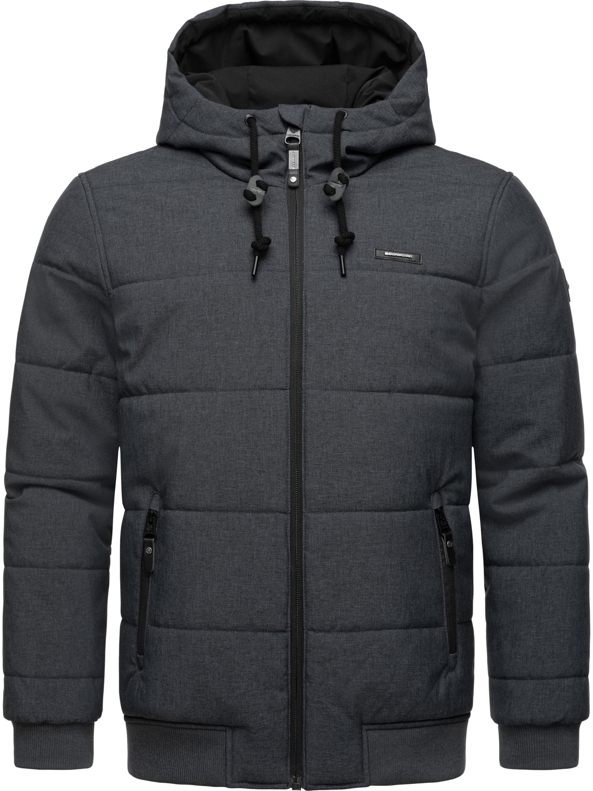 Steppjacke mit Kapuze "Tuuri" Dark Grey