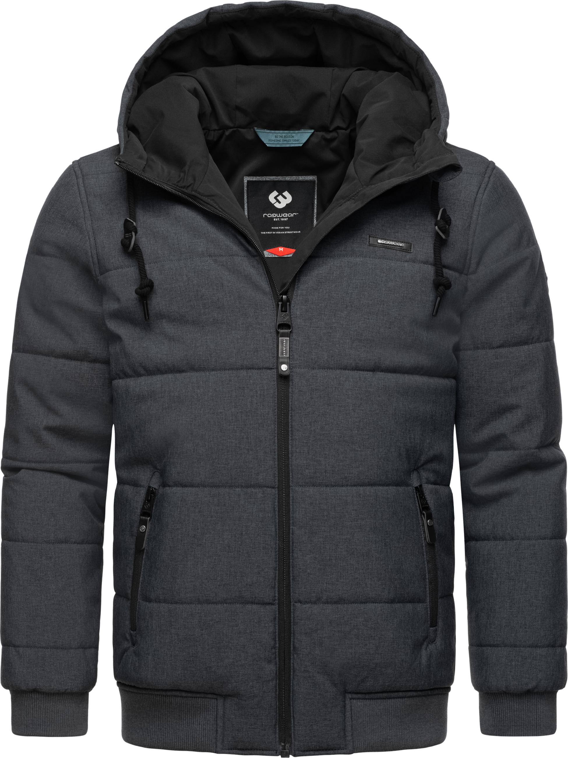 Steppjacke mit Kapuze "Tuuri" Dark Grey