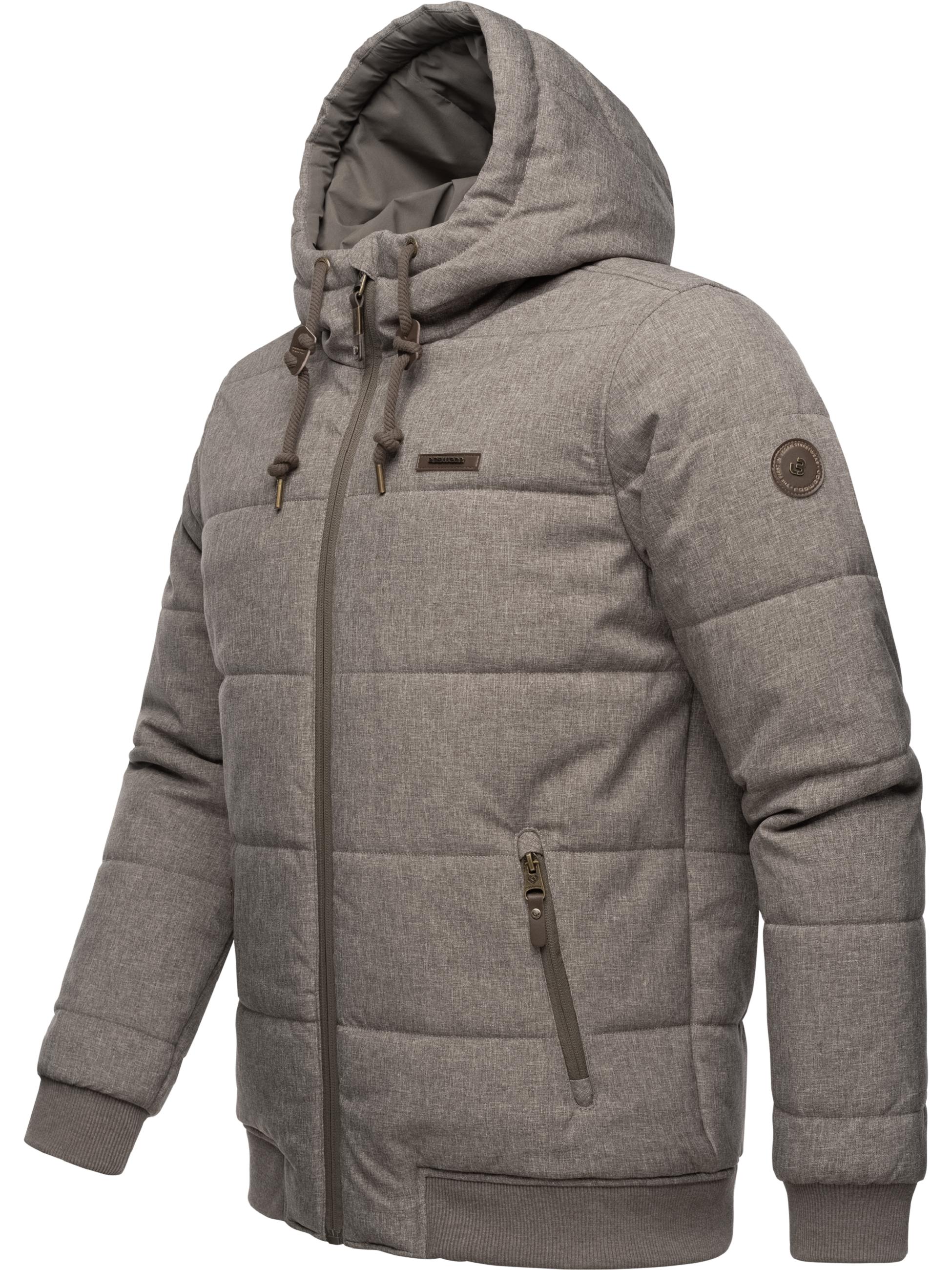 Steppjacke mit Kapuze "Tuuri" Mocca