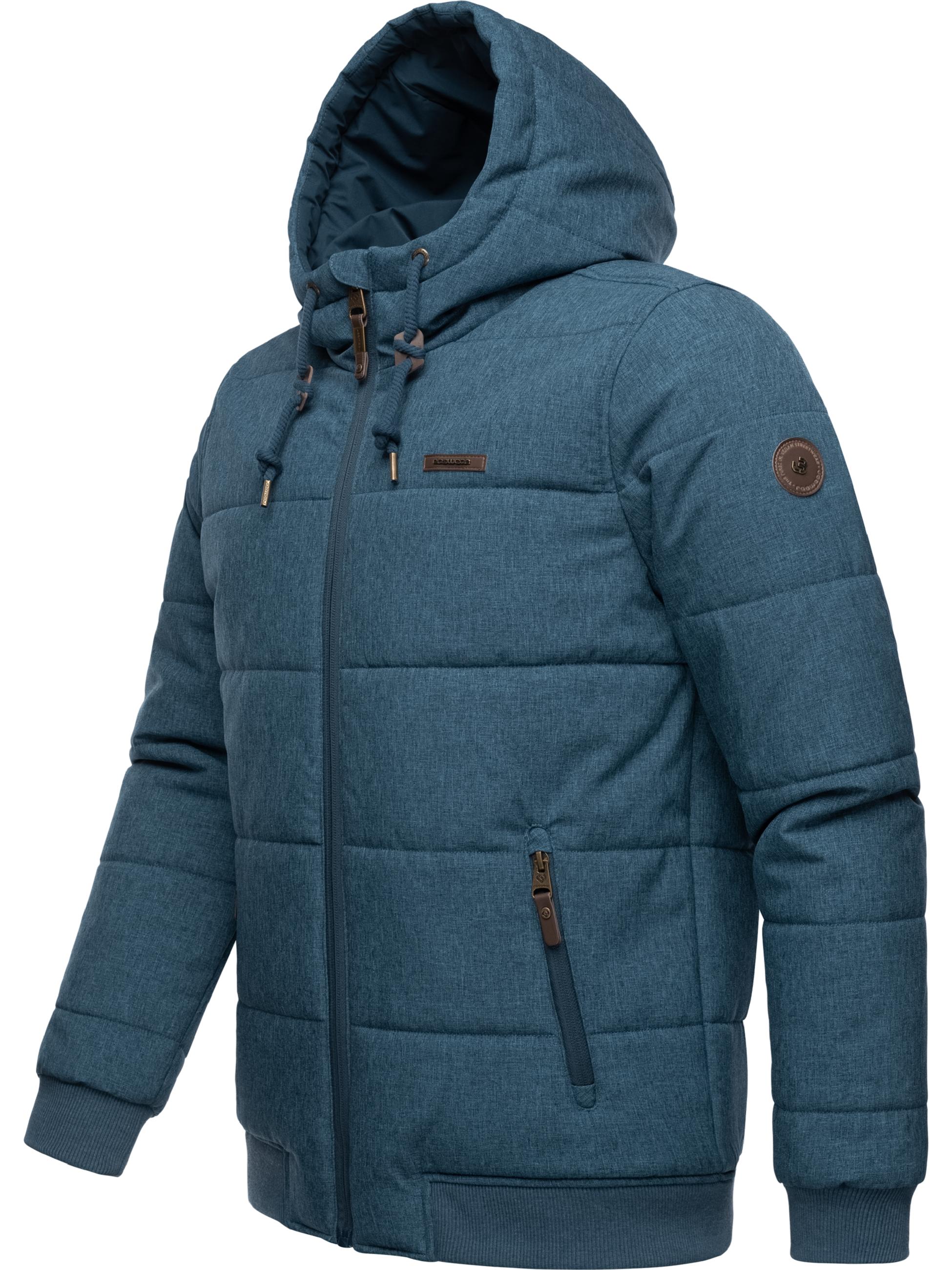 Steppjacke mit Kapuze "Tuuri" Stone Blue