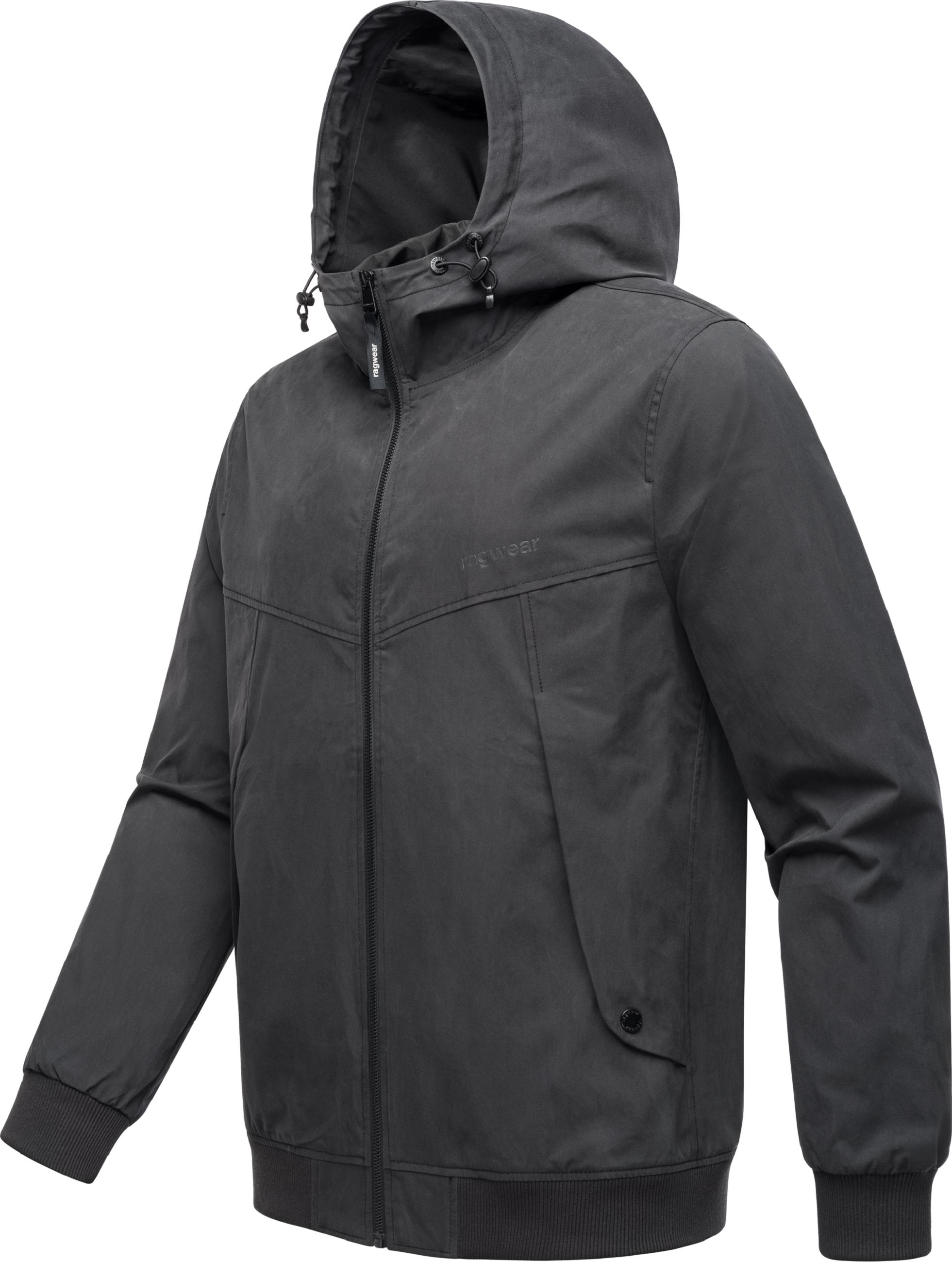 Leichte Übergangsjacke Sommerjacke kurz "Tyller" Black