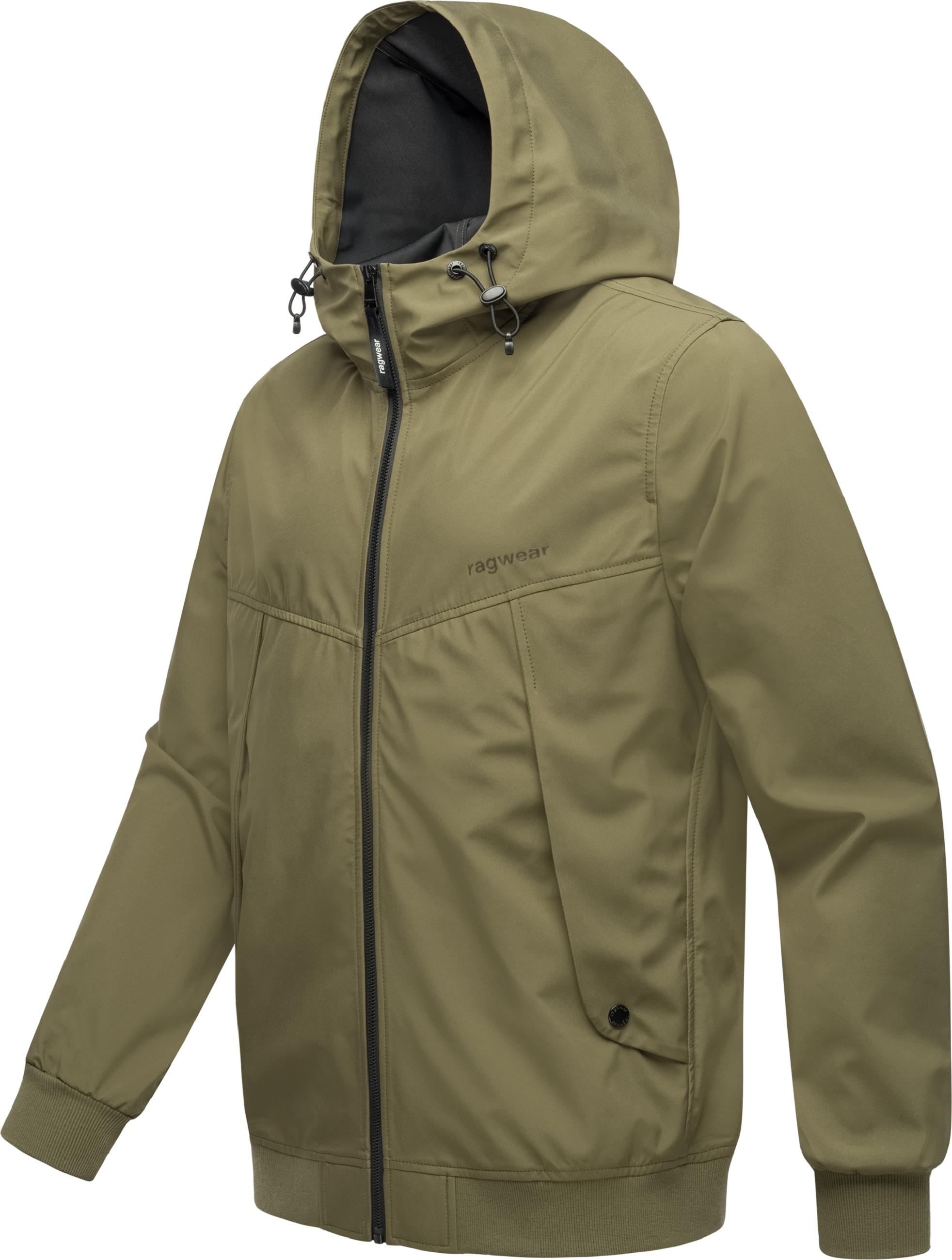 Wasserdichte Übergangsjacke mit Kapuze "Tyller Bonded" Dark Olive