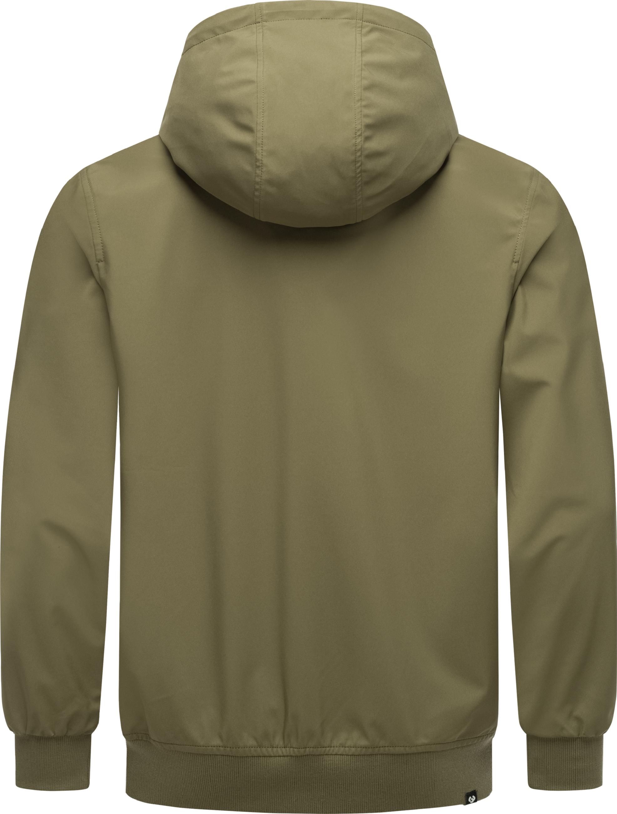 Wasserdichte Übergangsjacke mit Kapuze "Tyller Bonded" Dark Olive