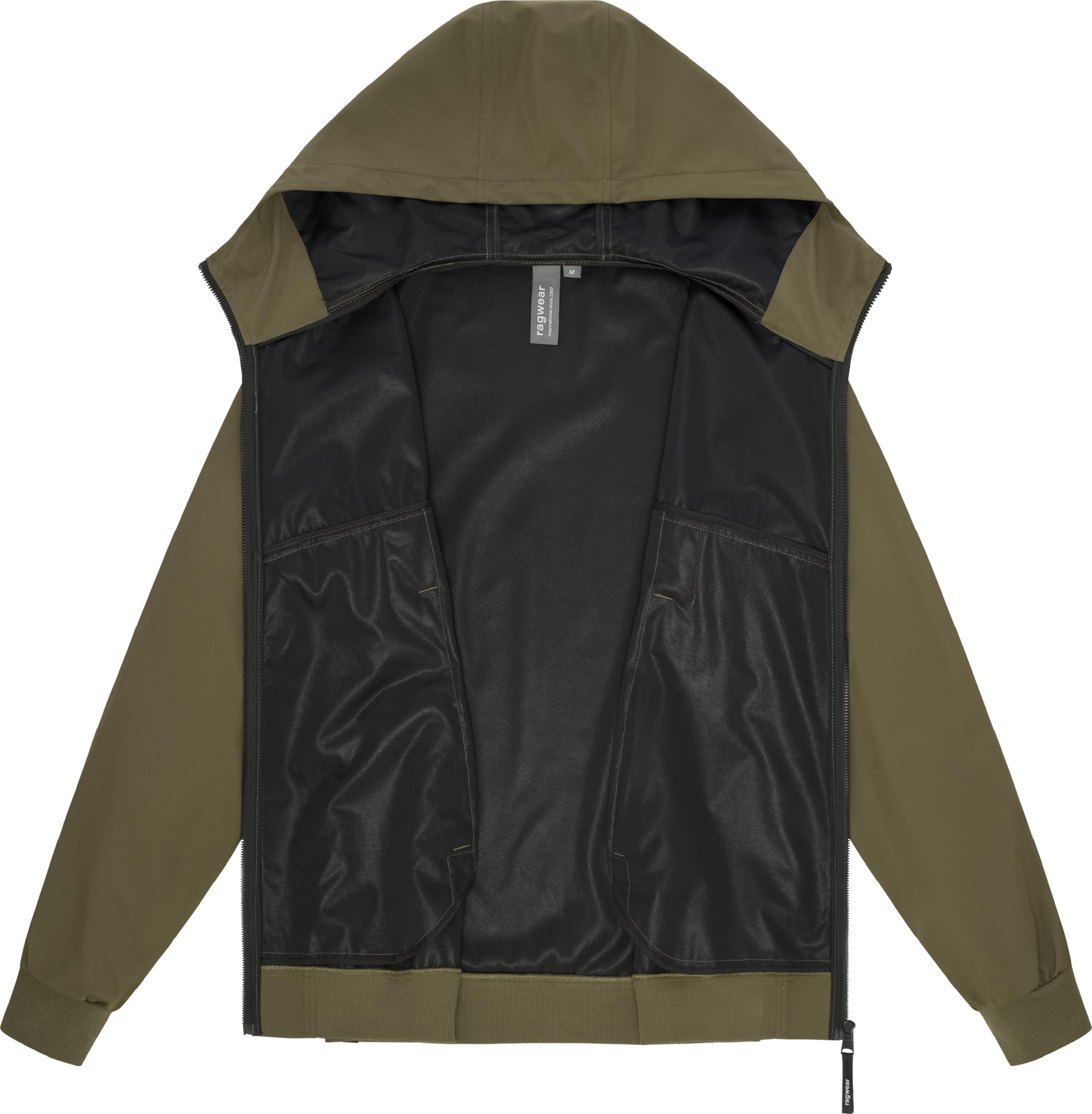 Wasserdichte Übergangsjacke mit Kapuze "Tyller Bonded" Dark Olive