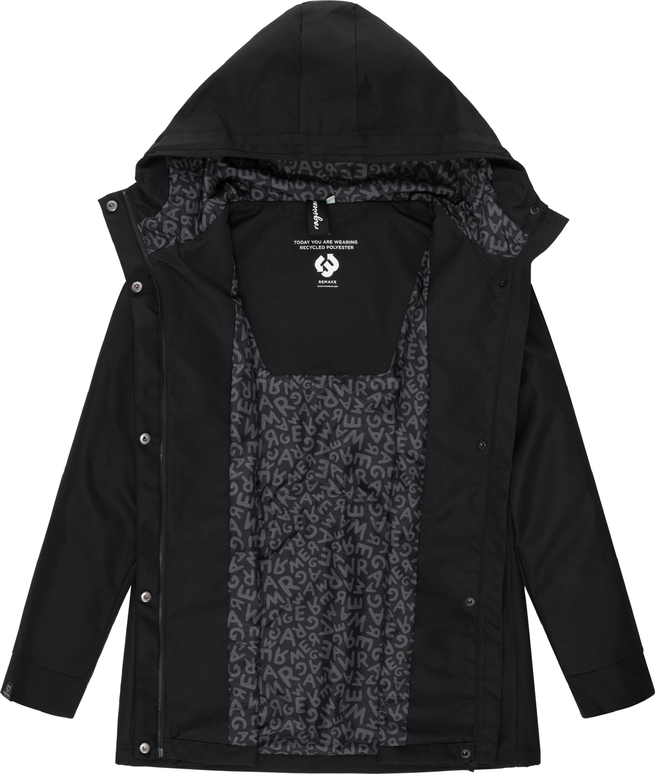 Wasserdichter Parka mit Kapuze "Urbanna Remake" Black