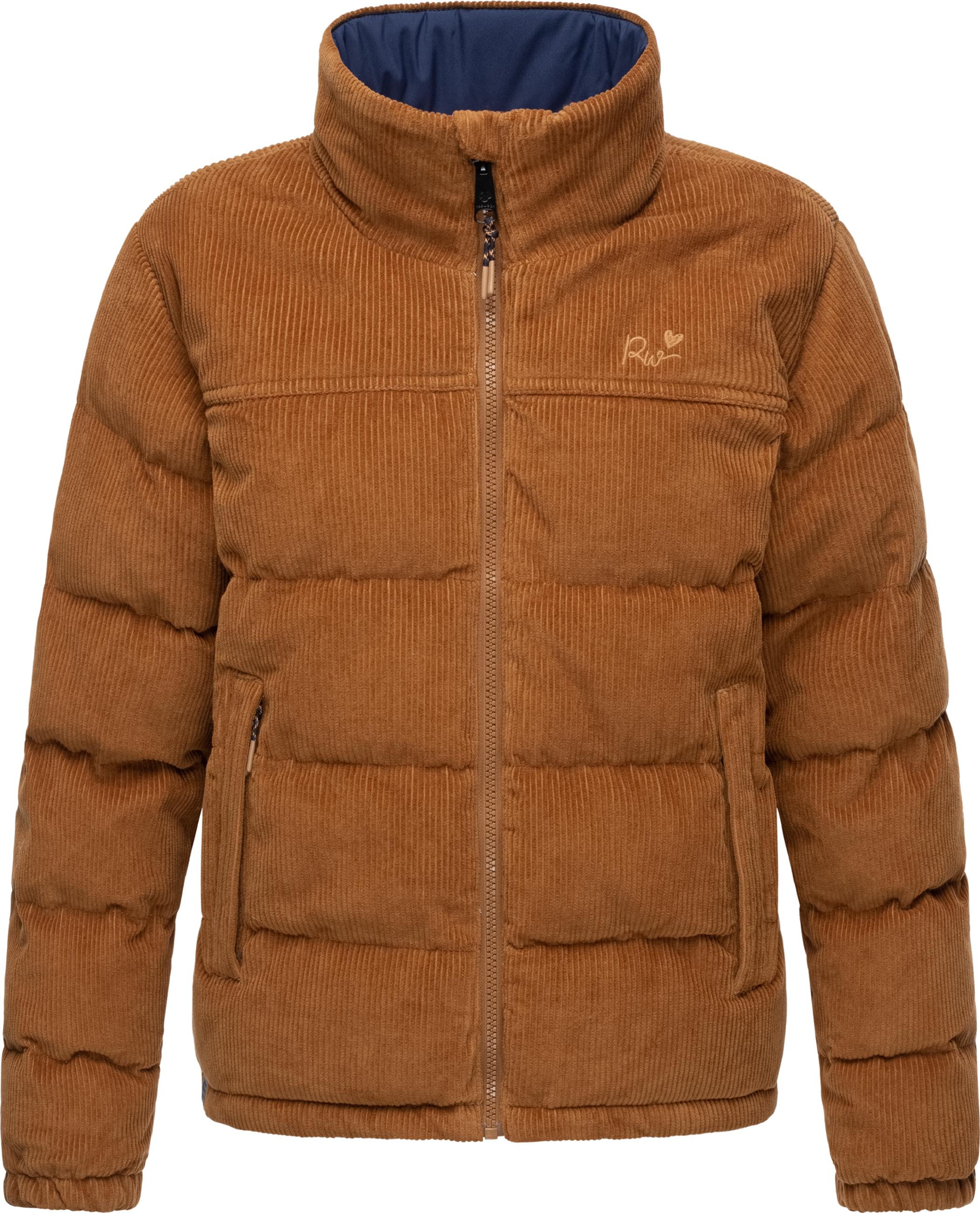 Weiche Kordjacke mit hohem Kragen "Uxia" Brown Sugar