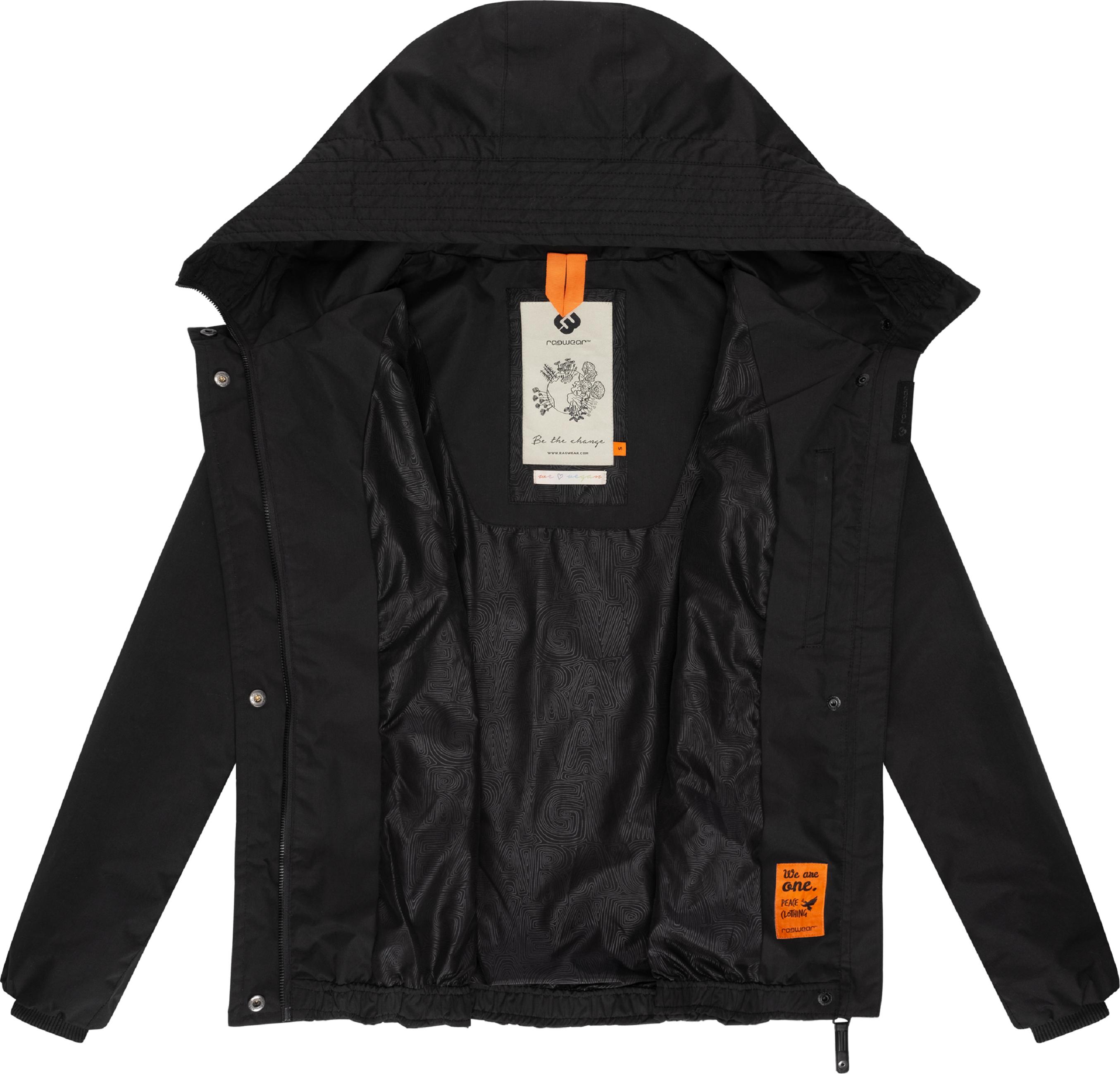 Leichte Übergangsjacke mit Kapuze "Vannesa" Black