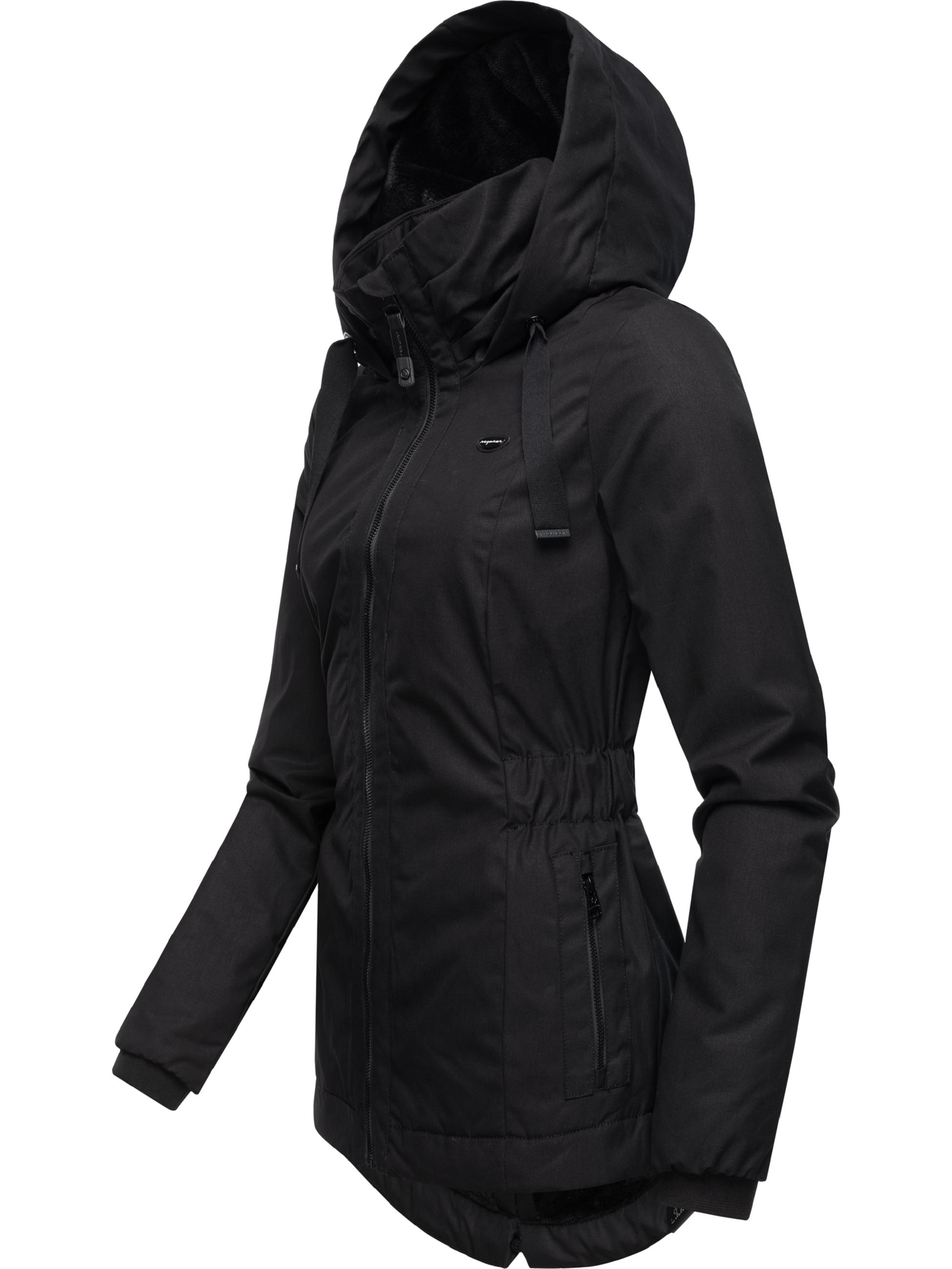 Übergangsjacke Kapuzenjacke Varvarra Black23