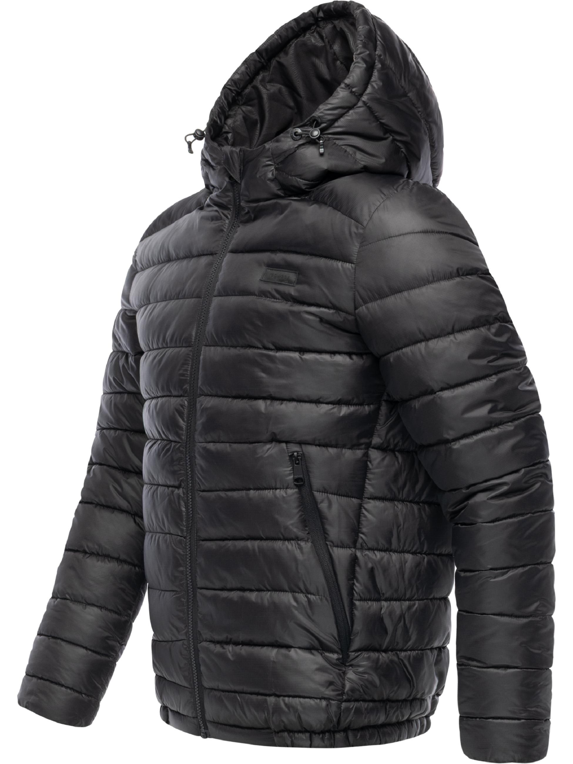 Gesteppte Winterjacke mit verstellbarer Kapuze "Vellos YOUMODO" Black