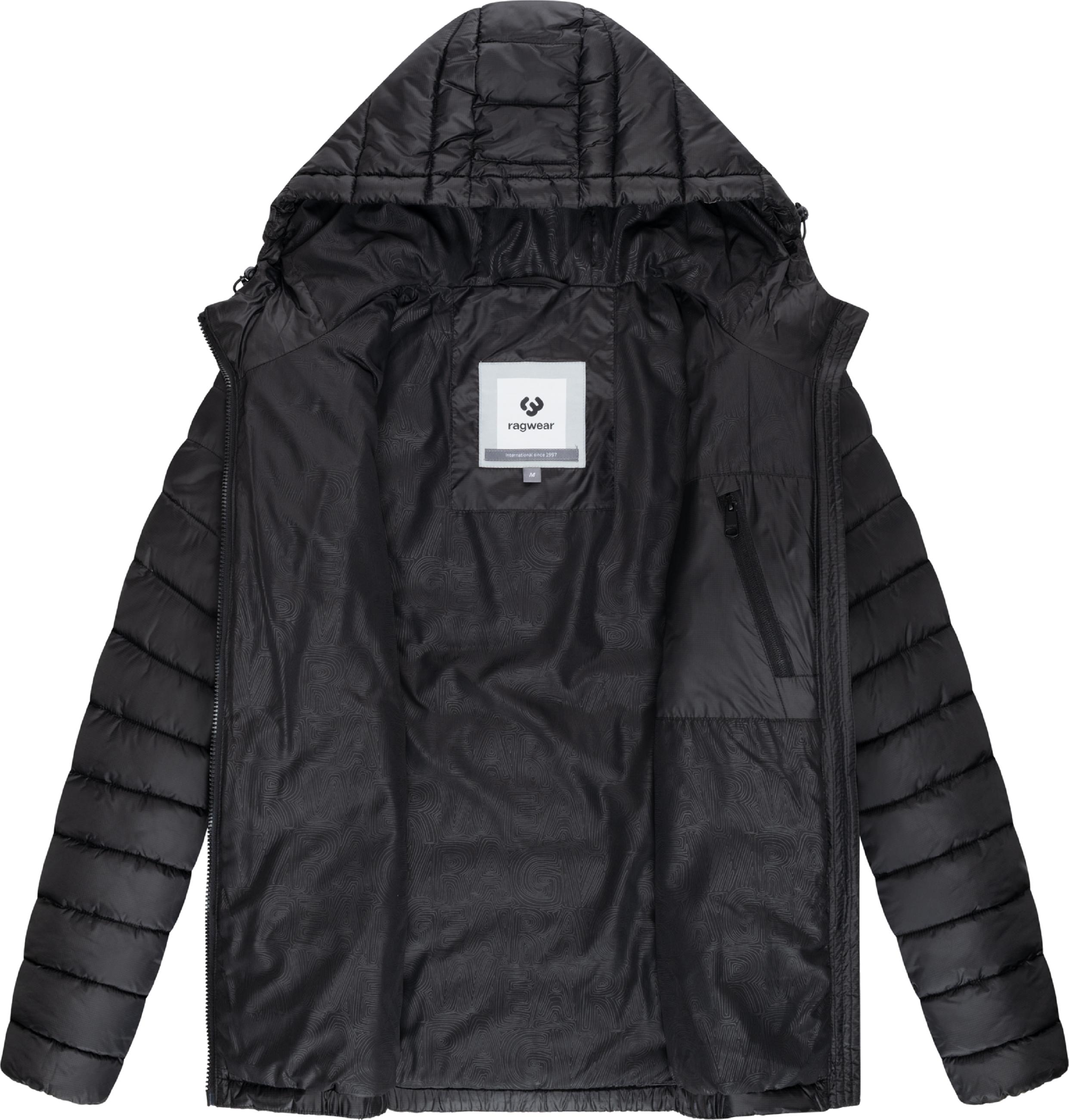 Gesteppte Winterjacke mit verstellbarer Kapuze "Vellos YOUMODO" Black