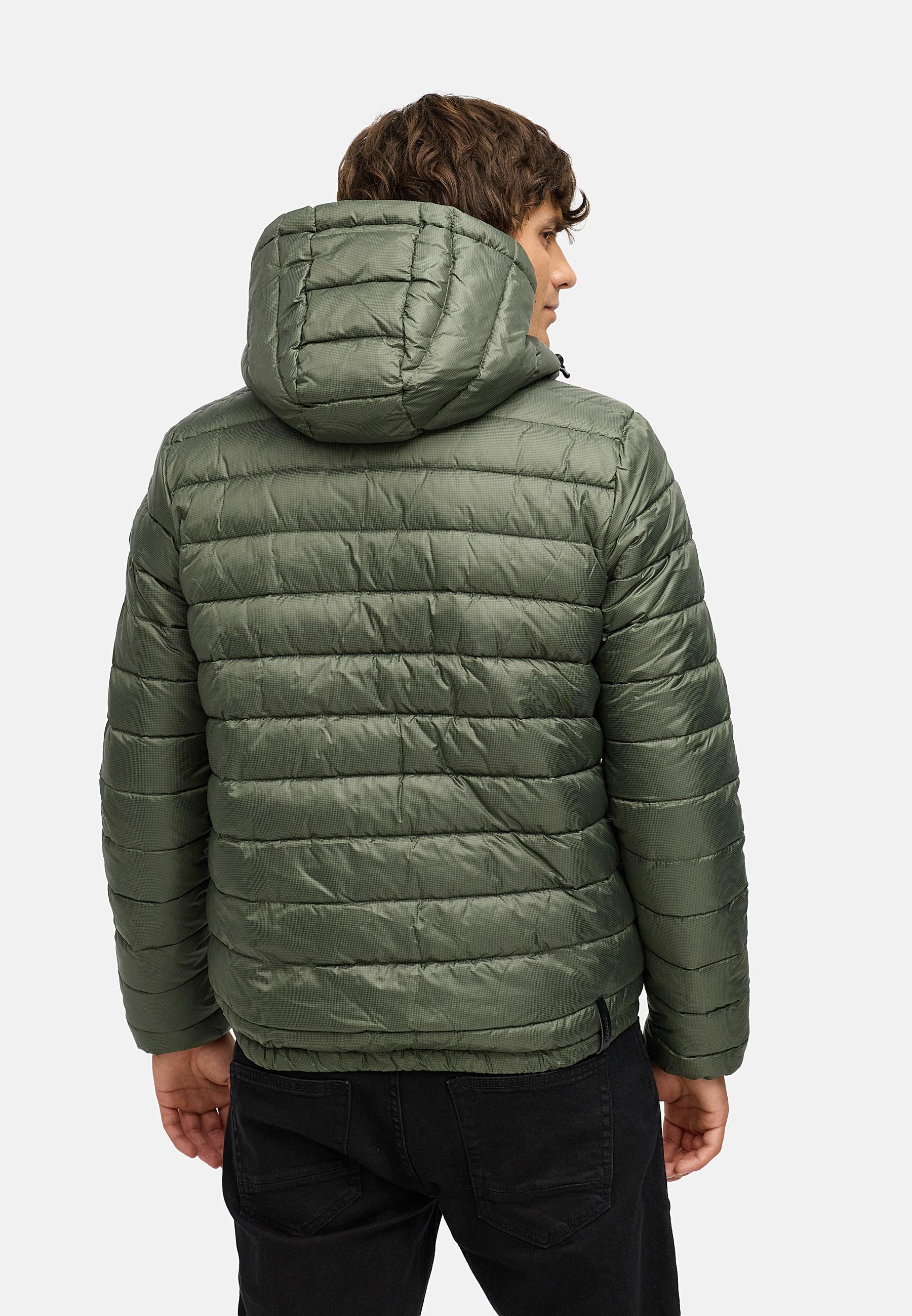 Gesteppte Winterjacke mit verstellbarer Kapuze "Vellos YOUMODO" Dark Olive