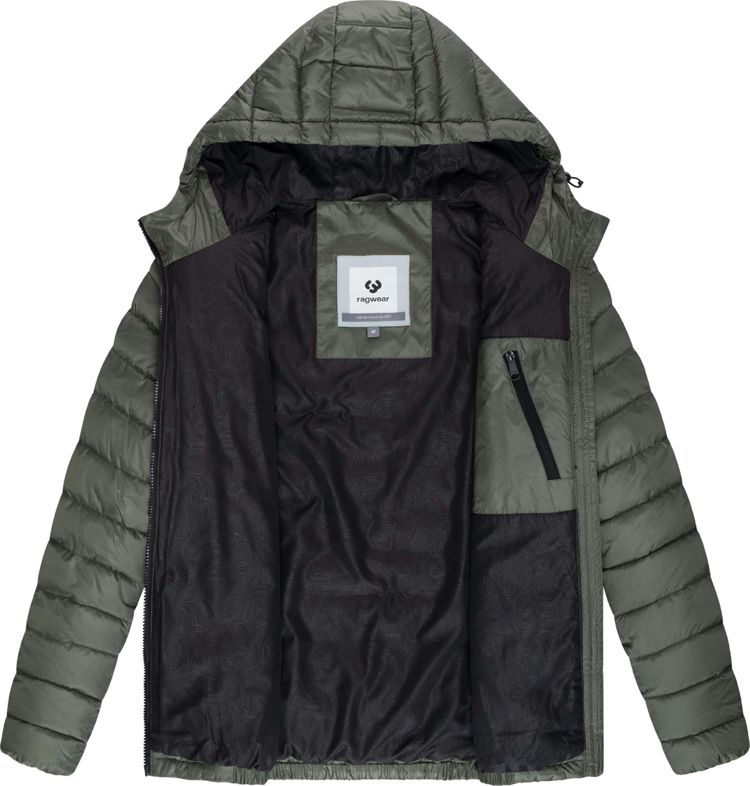 Gesteppte Winterjacke mit verstellbarer Kapuze "Vellos YOUMODO" Dark Olive