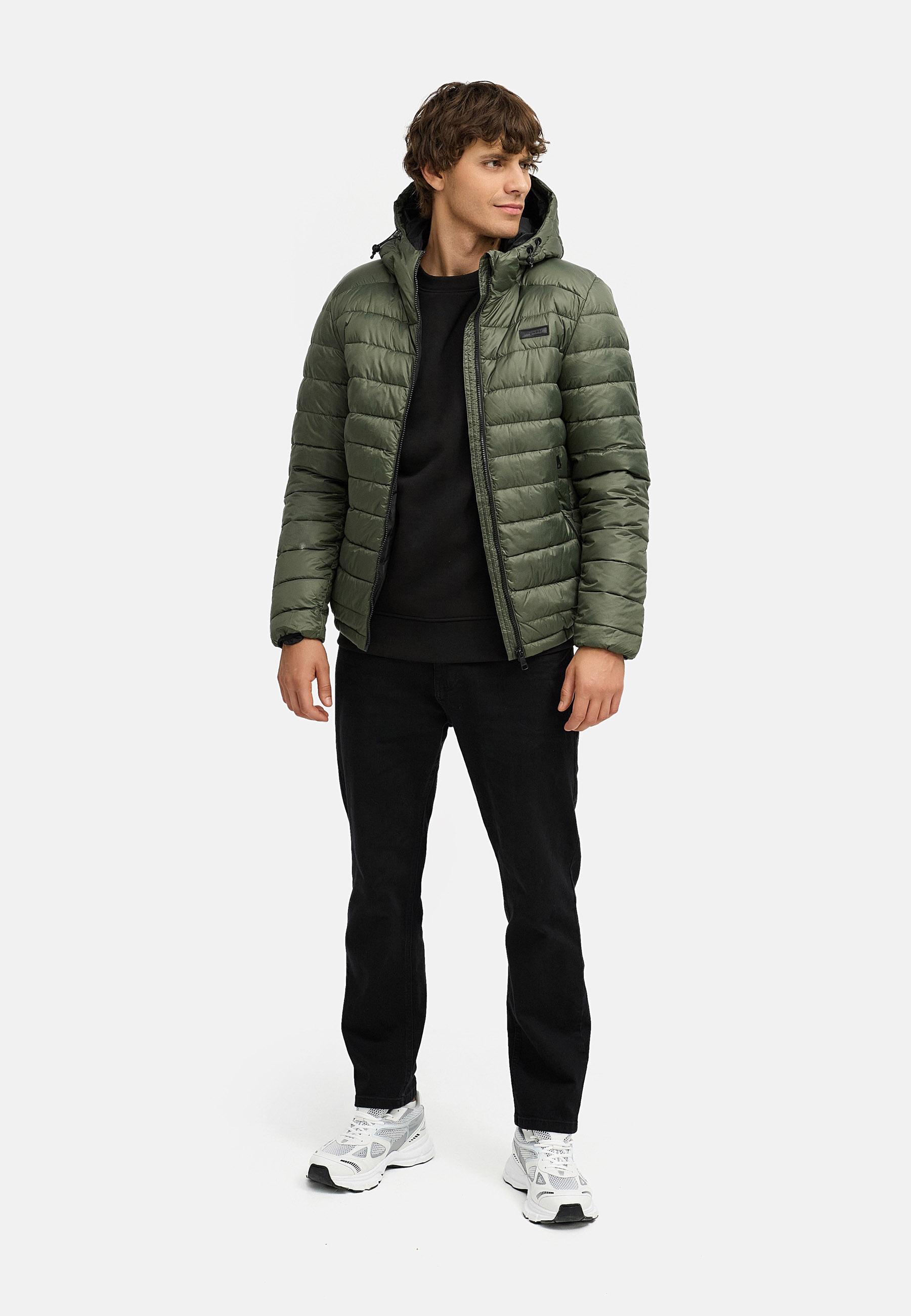 Gesteppte Winterjacke mit verstellbarer Kapuze "Vellos YOUMODO" Dark Olive