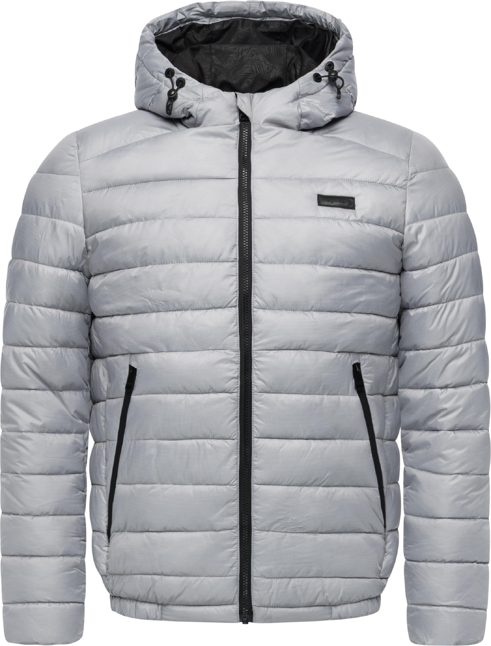 Gesteppte Winterjacke mit verstellbarer Kapuze "Vellos YOUMODO" Light Grey