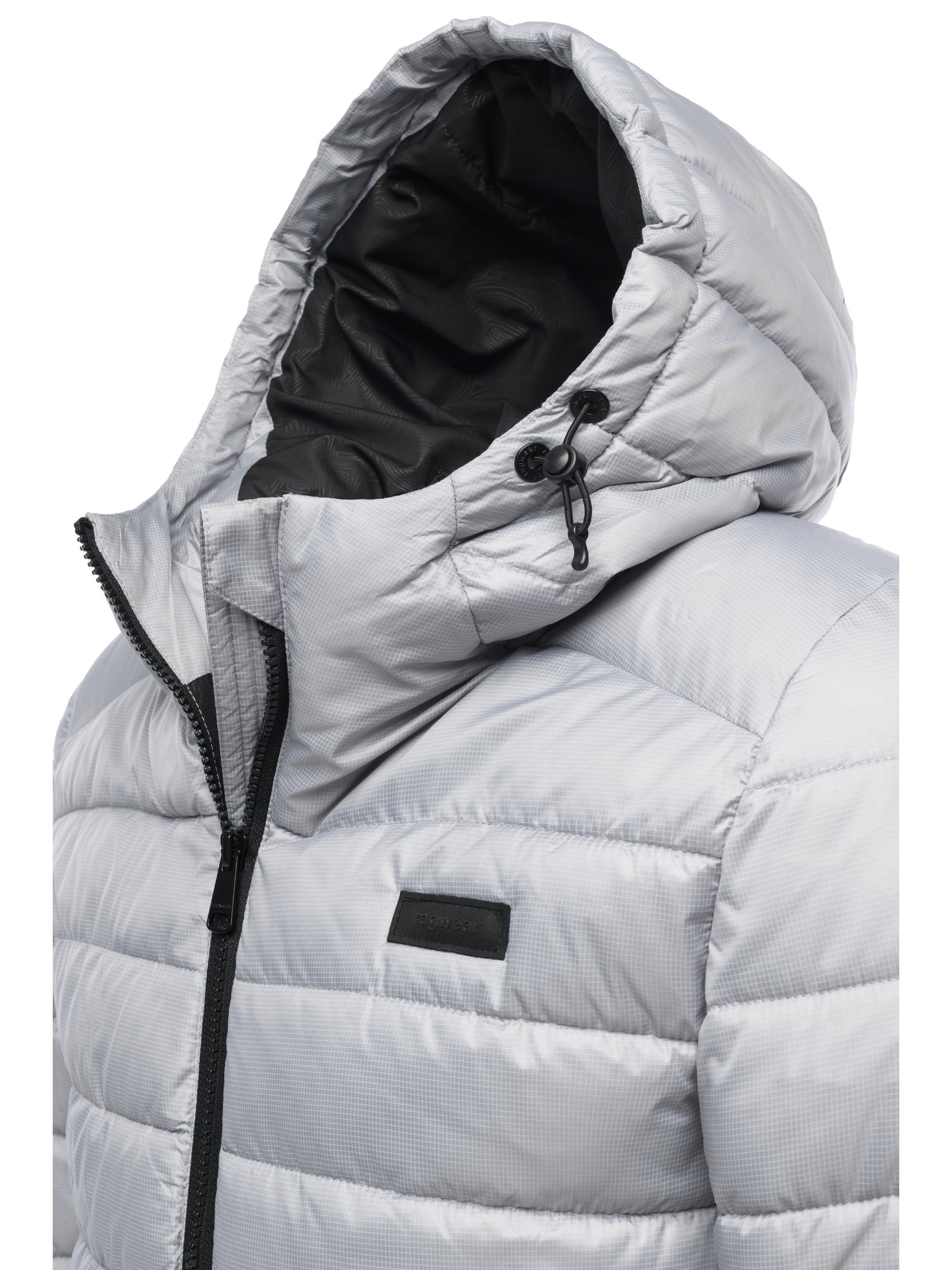 Gesteppte Winterjacke mit verstellbarer Kapuze "Vellos YOUMODO" Light Grey