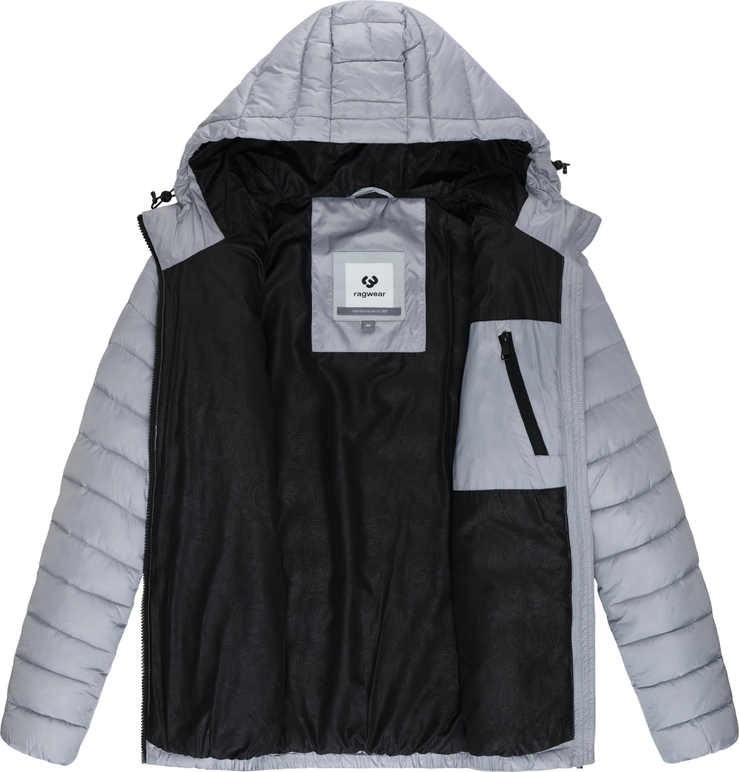 Gesteppte Winterjacke mit verstellbarer Kapuze "Vellos YOUMODO" Light Grey