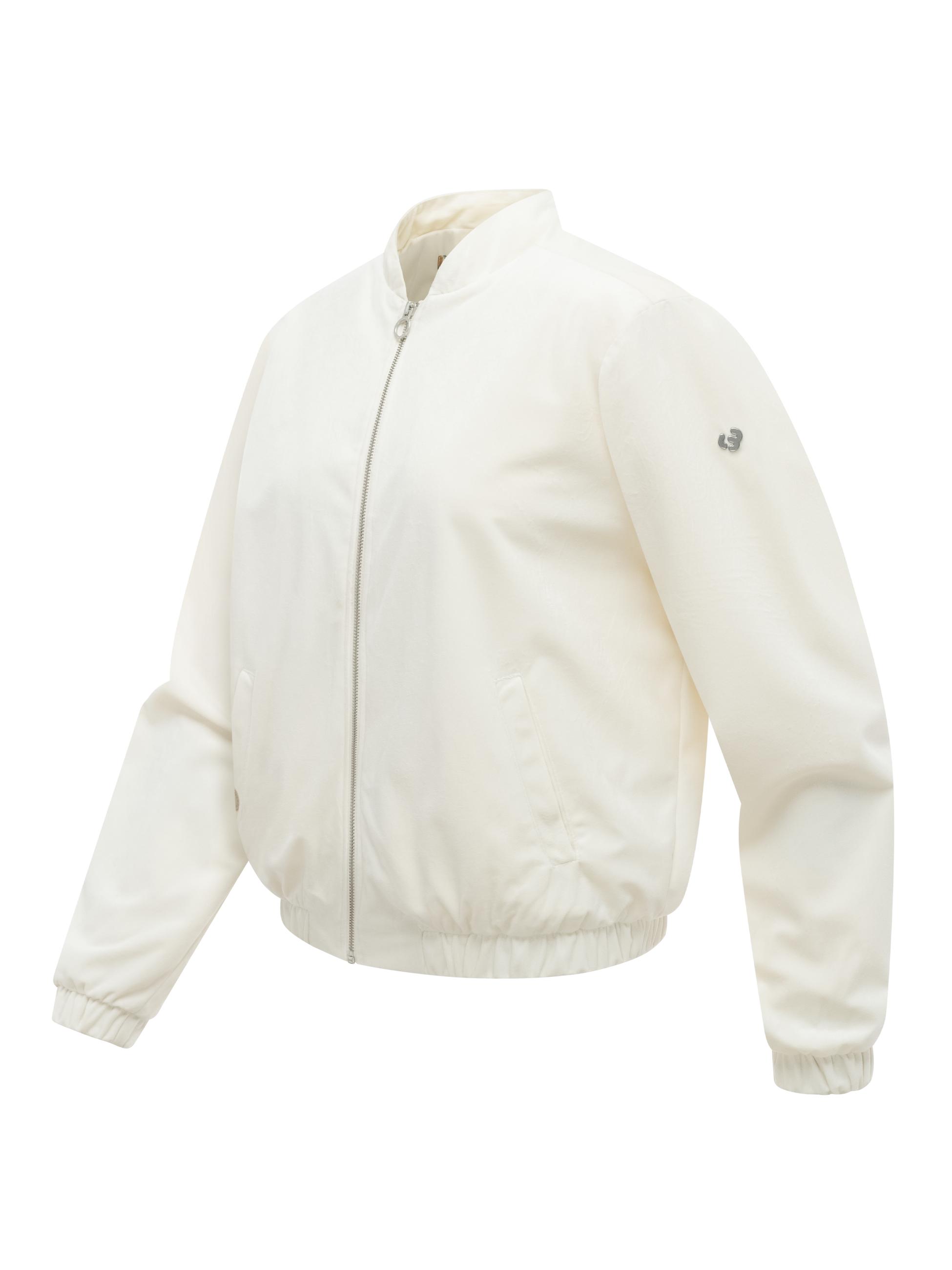 Bomberjacke aus Samt "Velvetie" Ivory