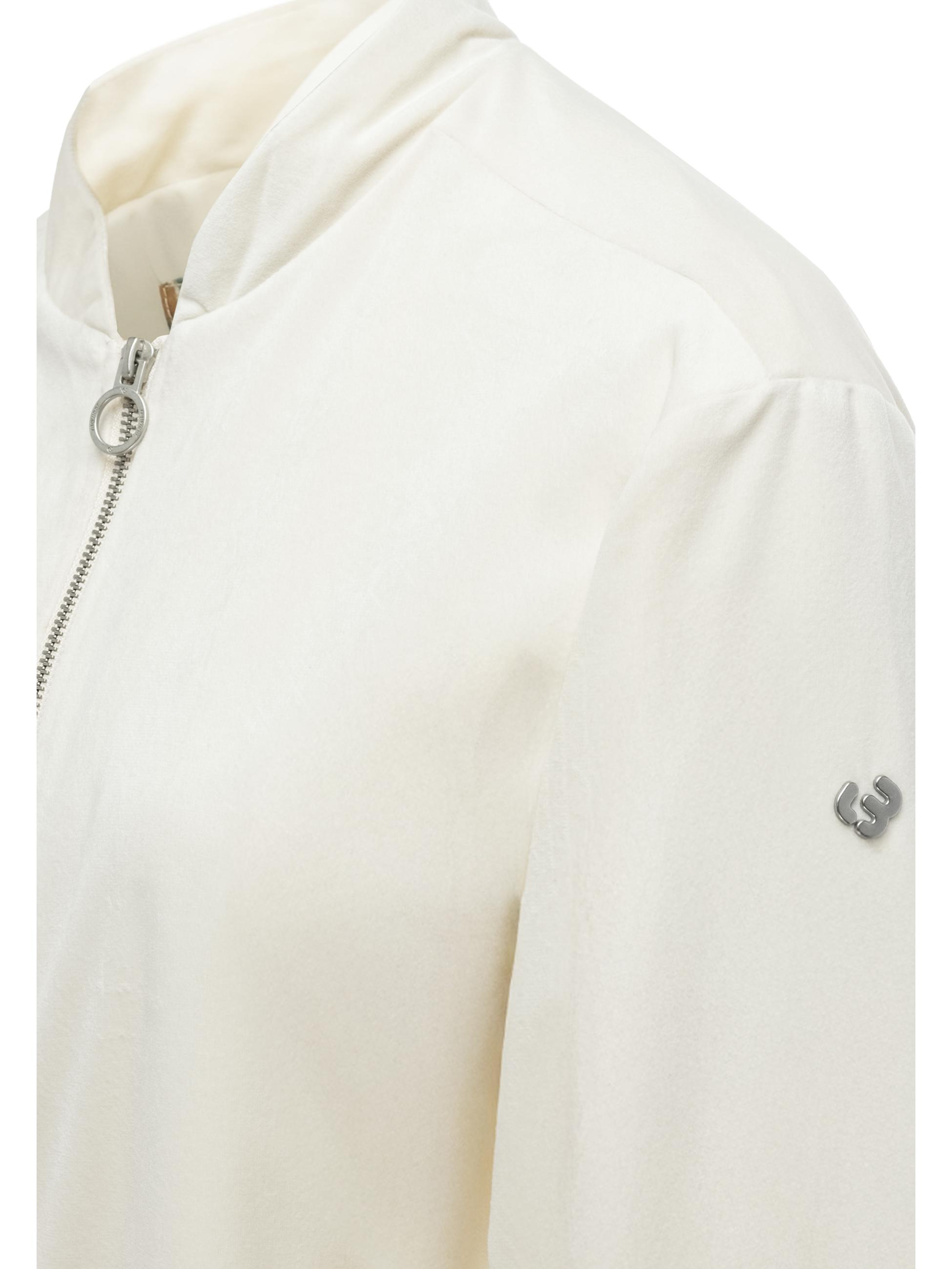 Bomberjacke aus Samt "Velvetie" Ivory