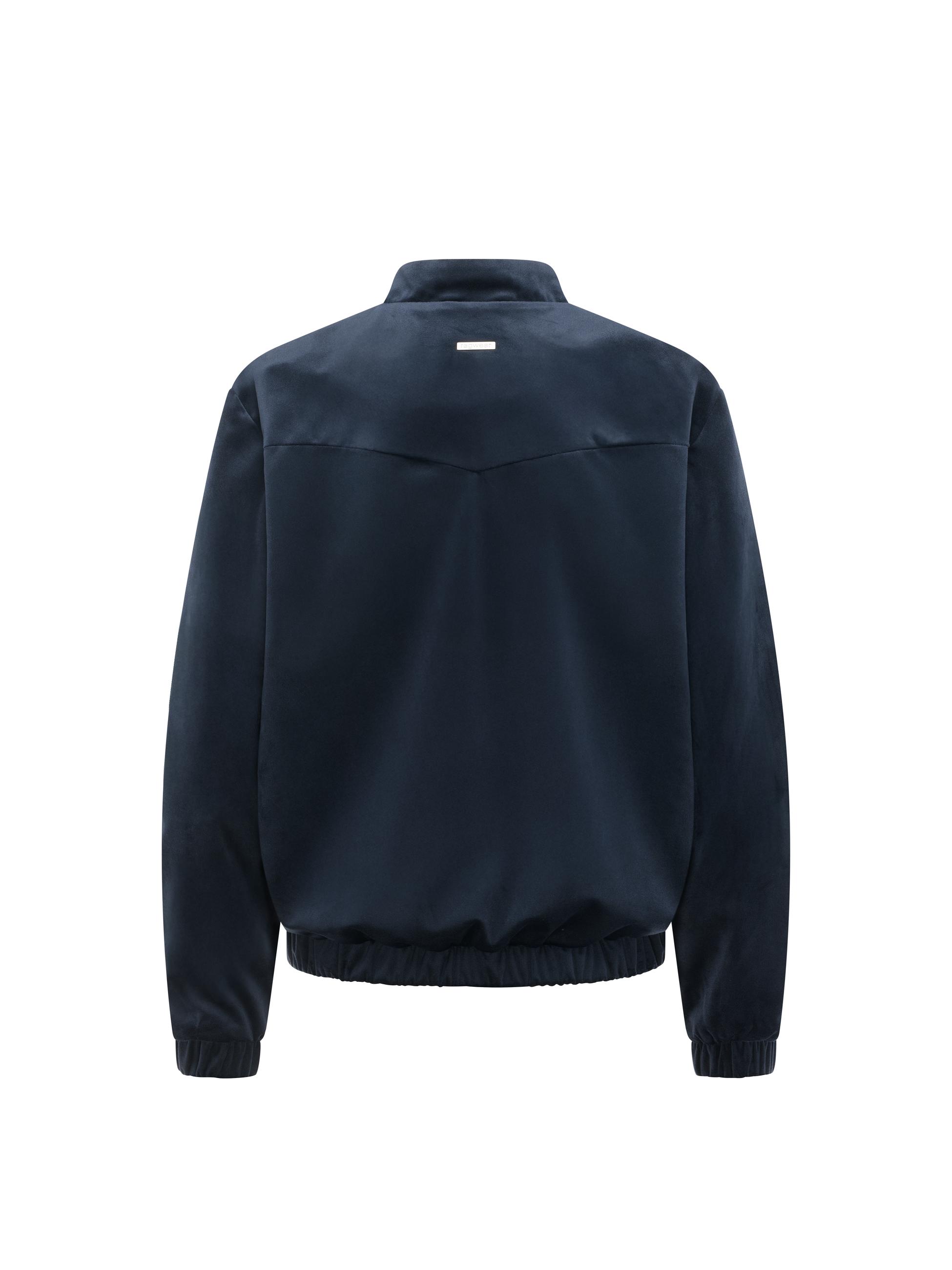 Bomberjacke aus Samt "Velvetie" Navy