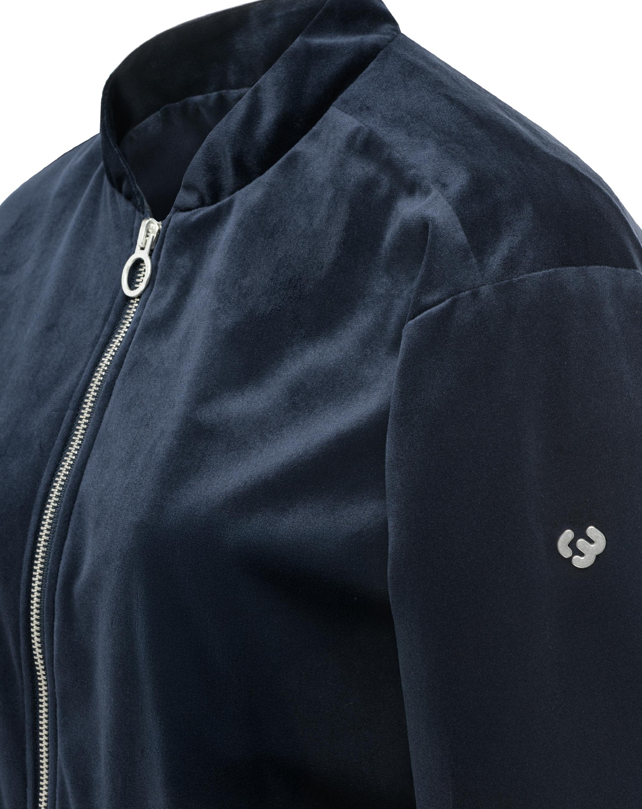 Bomberjacke aus Samt "Velvetie" Navy