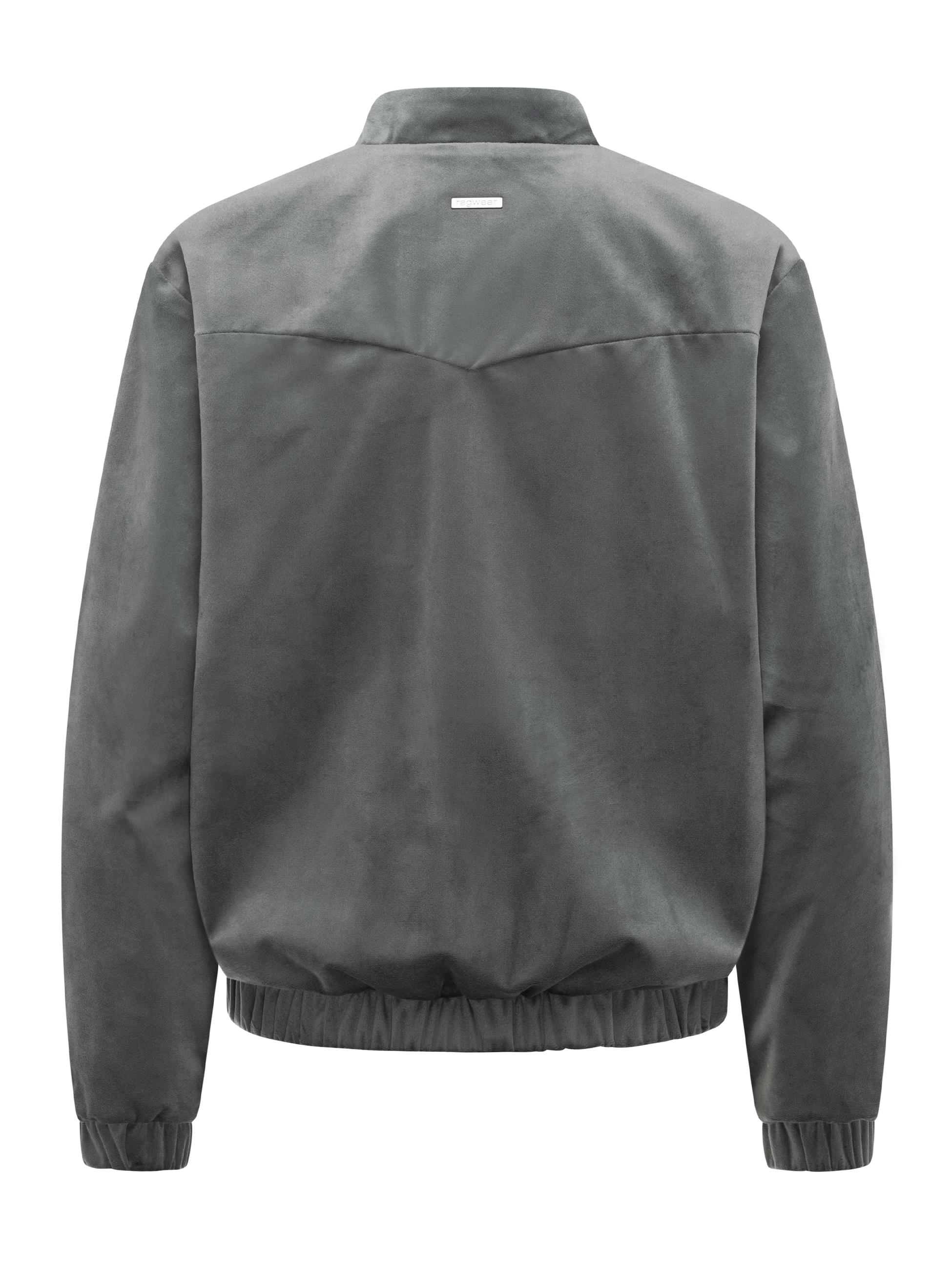 Bomberjacke aus Samt "Velvetie" Stone Grey