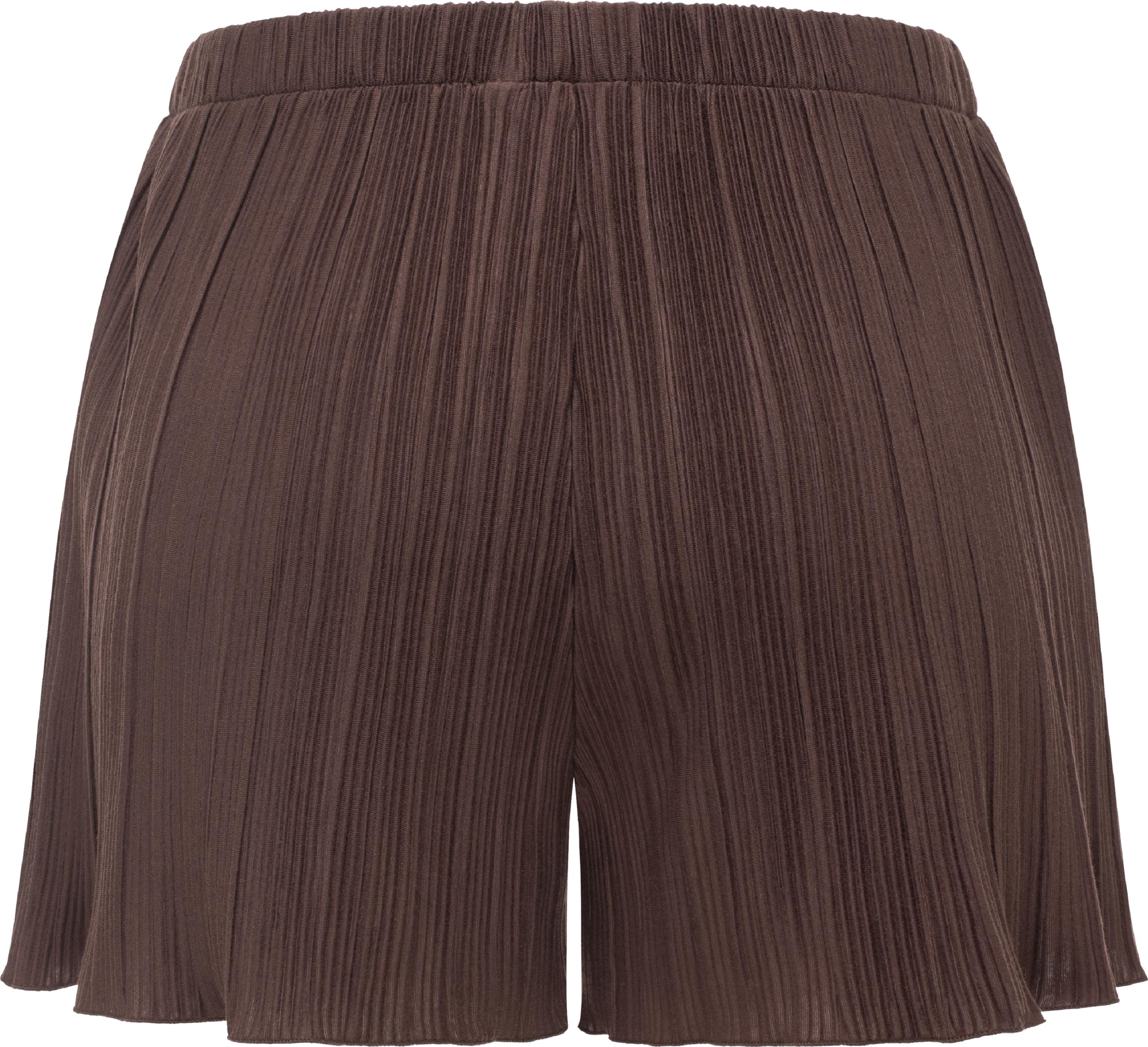 Bekleidungsset bestehend aus Plissee-Top und kurzer Hose "Veriel Set" Dark Choco