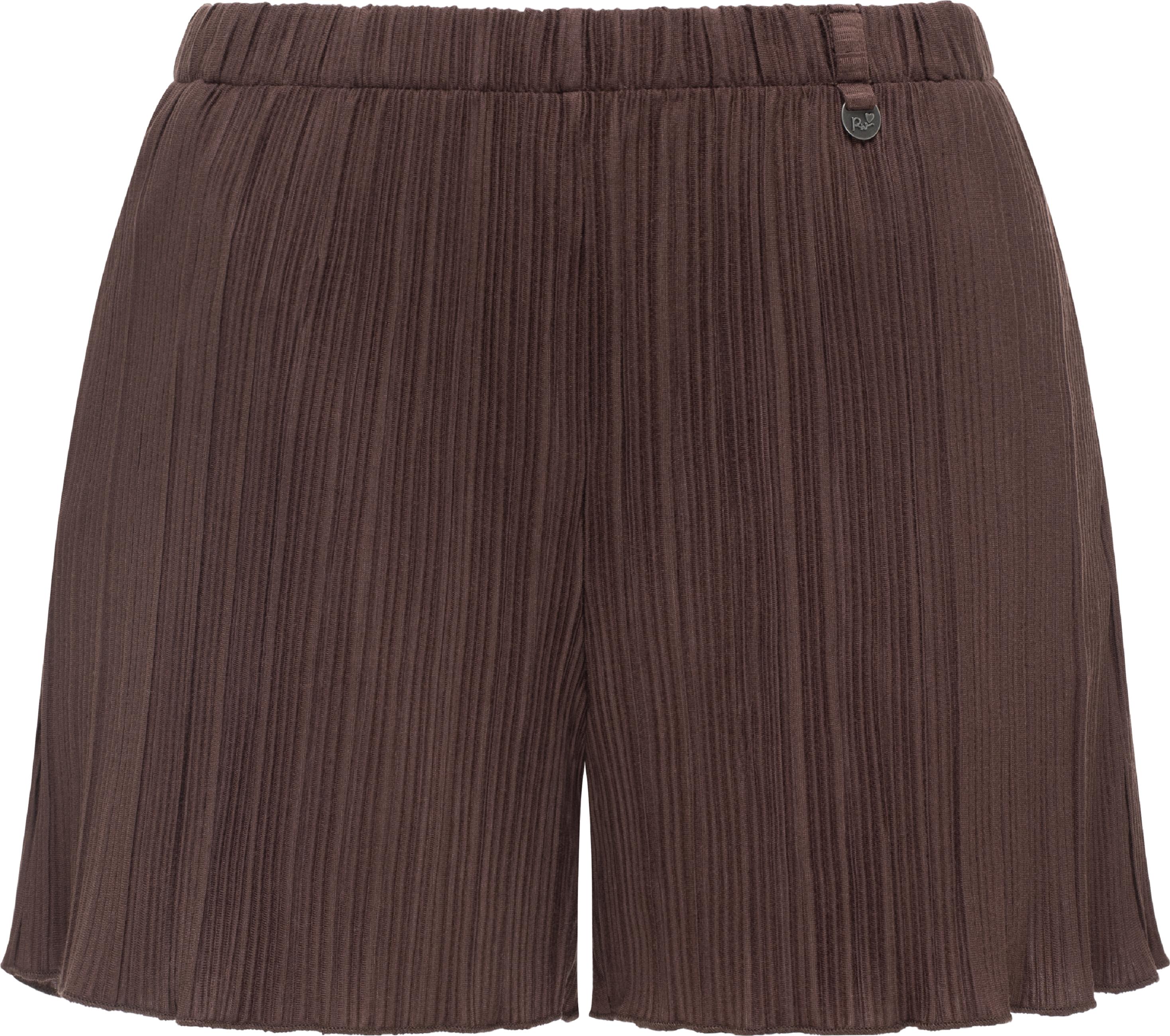 Bekleidungsset bestehend aus Plissee-Top und kurzer Hose "Veriel Set" Dark Choco