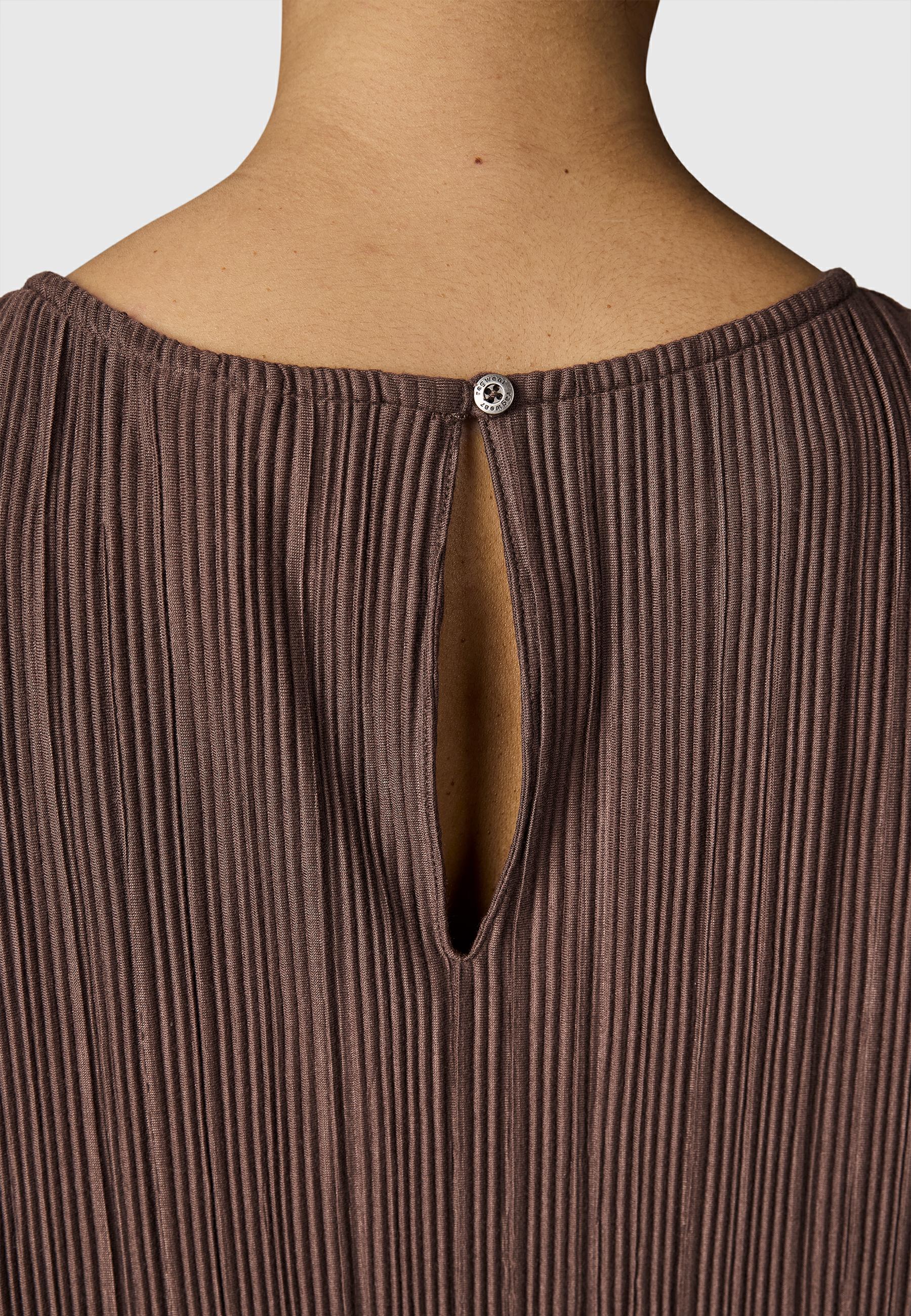 Bekleidungsset bestehend aus Plissee-Top und kurzer Hose "Veriel Set" Dark Choco