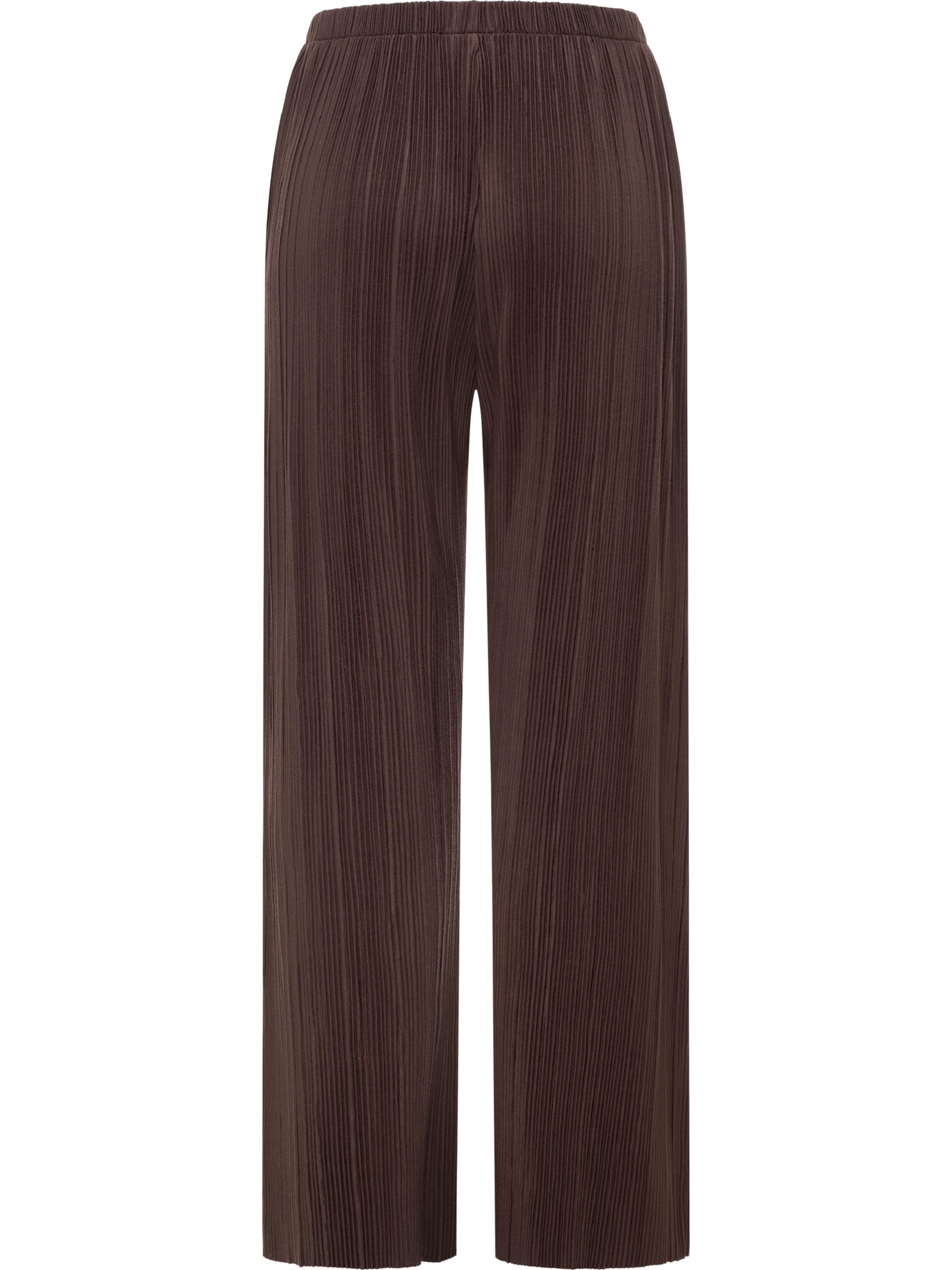 Bekleidungsset bestehend aus Plissee-Top und (extra-) langer Hose "Verllen Set" Dark Choco