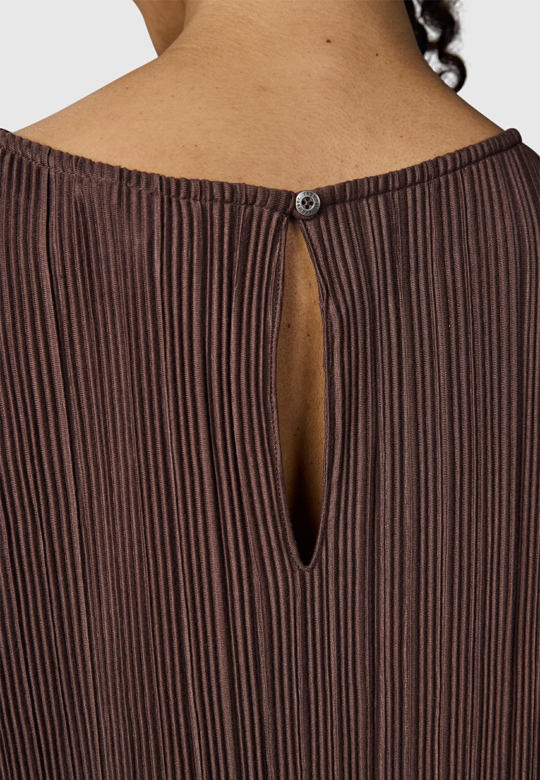 Bekleidungsset bestehend aus Plissee-Top und (extra-) langer Hose "Verllen Set" Dark Choco