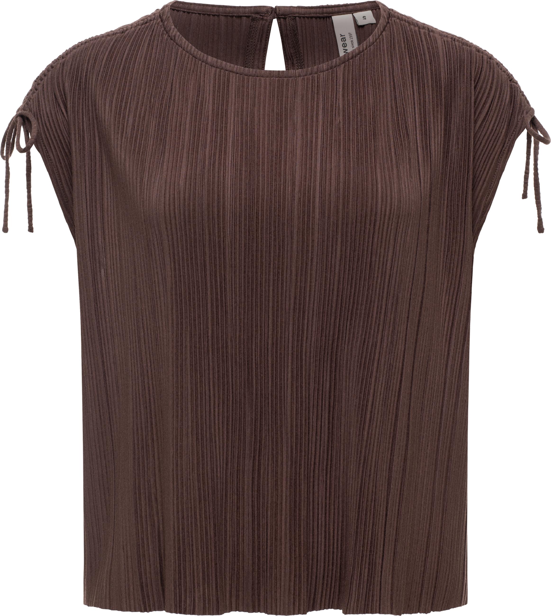 Bekleidungsset bestehend aus Plissee-Top und (extra-) langer Hose "Verllen Set" Dark Choco