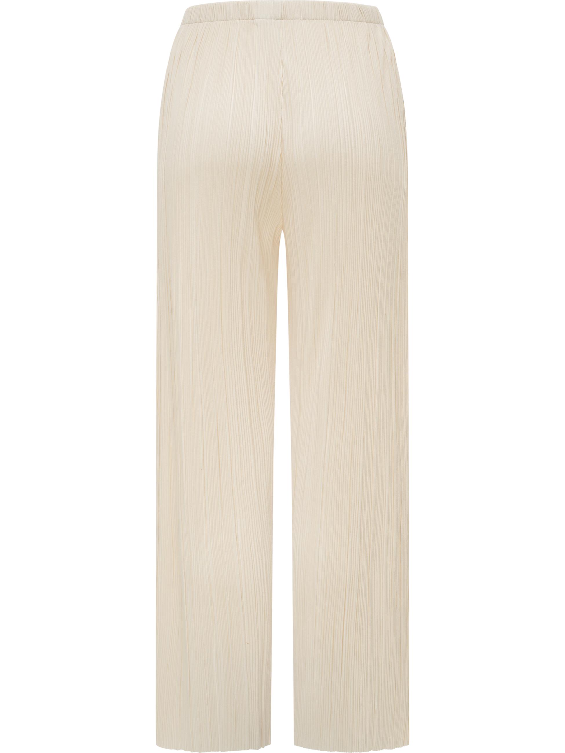 Bekleidungsset bestehend aus Plissee-Top und (extra-) langer Hose "Verllen Set" Ecru