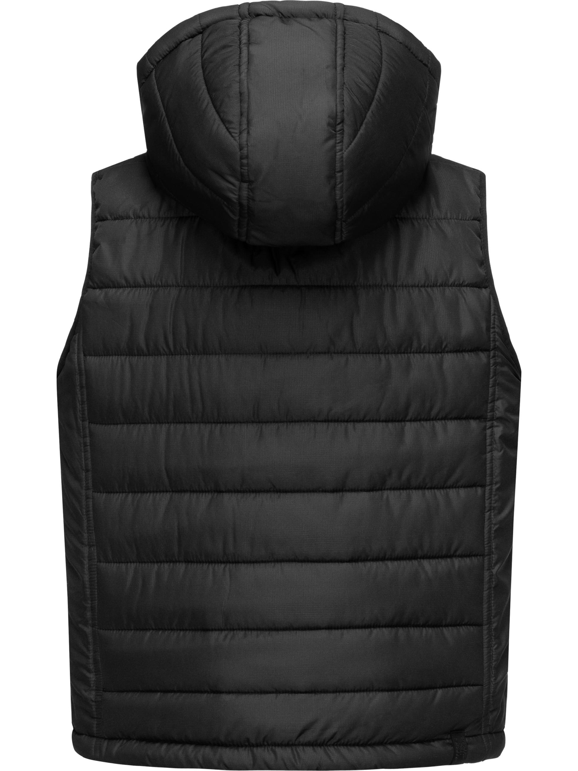 Warme Steppweste mit Kapuze "Vitek" Black