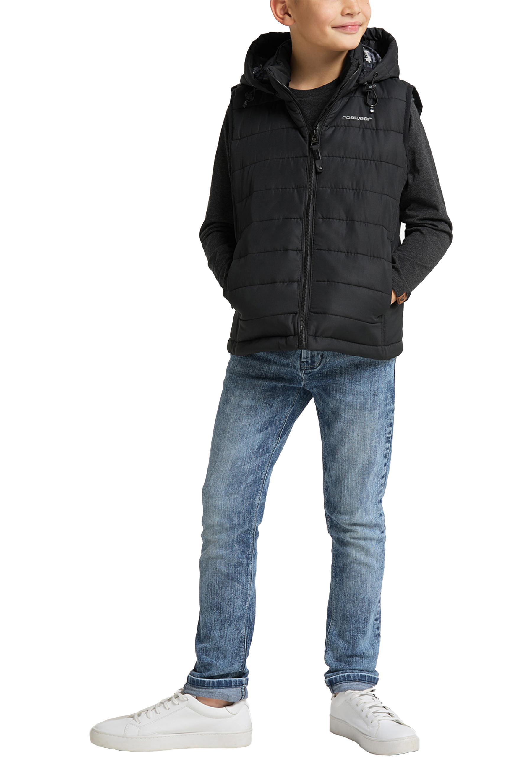 Warme Steppweste mit Kapuze "Vitek" Black